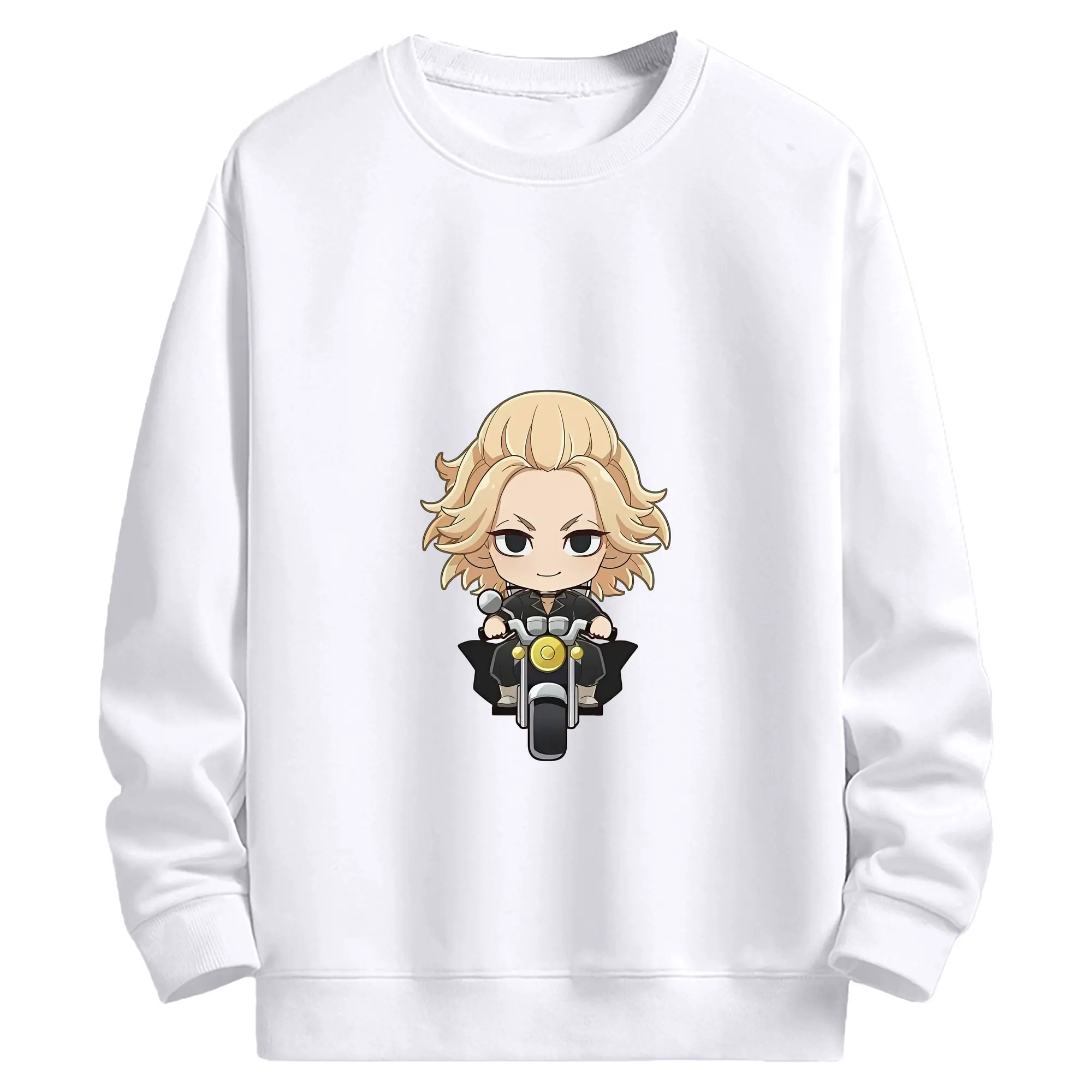 東京リベンジャーズ グッズ,佐野万次郎 - 高品質 クルーネック スウェット ・ コットン59％ ポリエステル41％ ・ ユニセックス 長袖 トレーナー ・ カジュアル デイリー スポーツ 散歩用