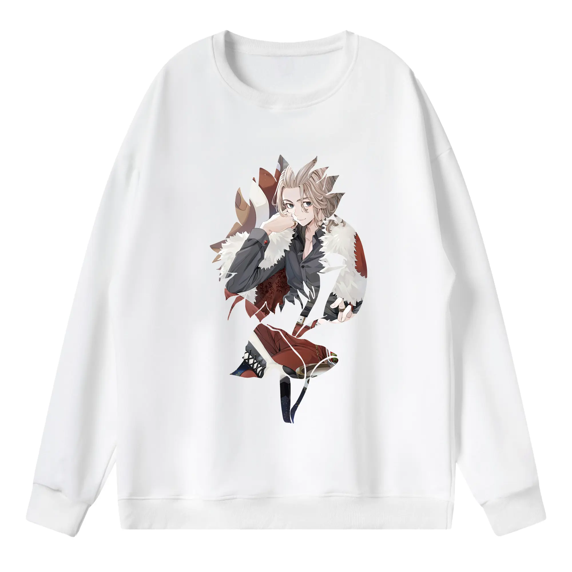 東京リベンジャーズ グッズ,佐野万次郎 - 薄手 クルーネック スウェット 裏毛260g · ポリエステル 春秋向け カジュアル 男女兼用 · トレーナー デイリー スポーツ 散歩に最適