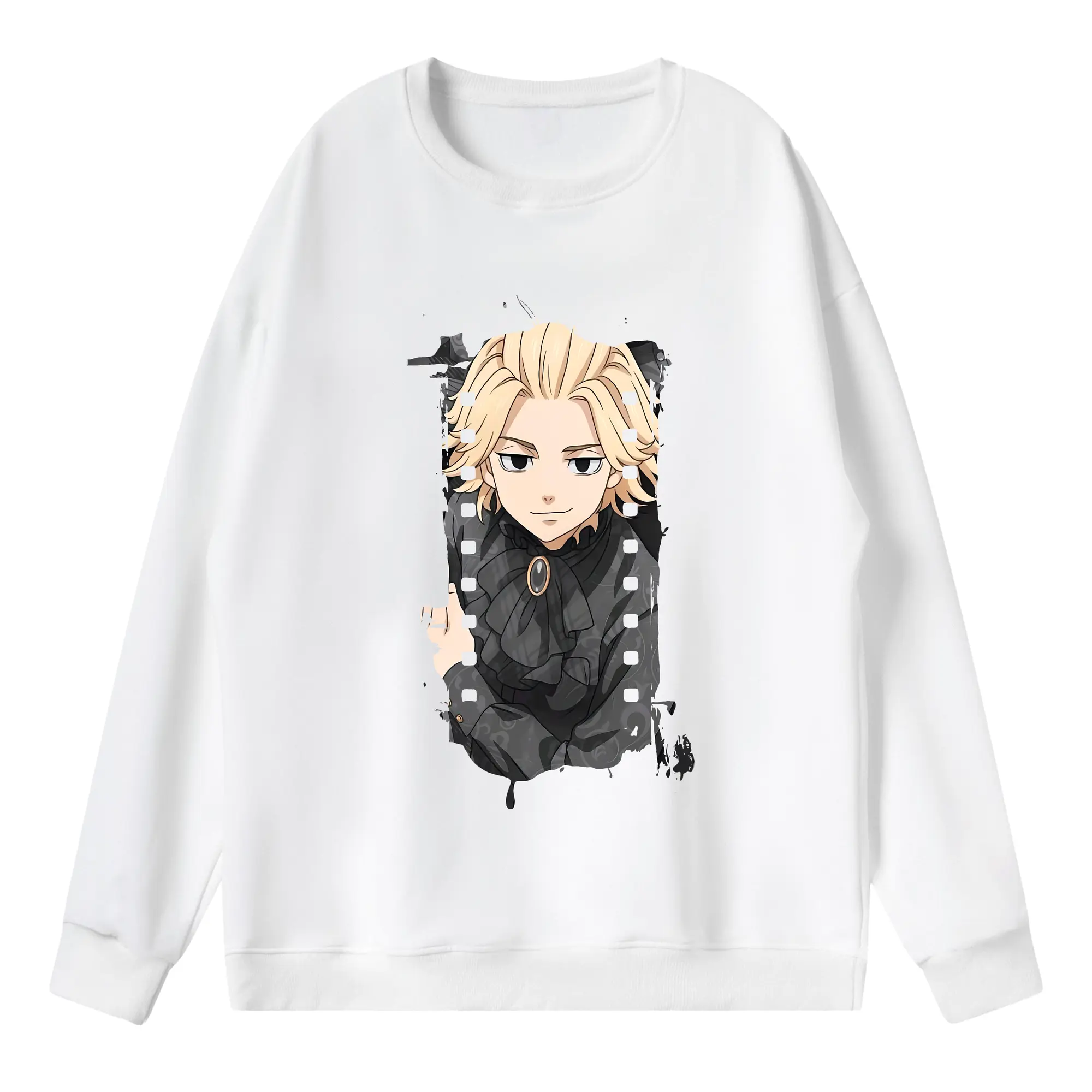 東京リベンジャーズ グッズ,佐野万次郎 - 薄手 クルーネック スウェット 裏毛260g · ポリエステル 春秋向け カジュアル 男女兼用 · トレーナー デイリー スポーツ 散歩に最適