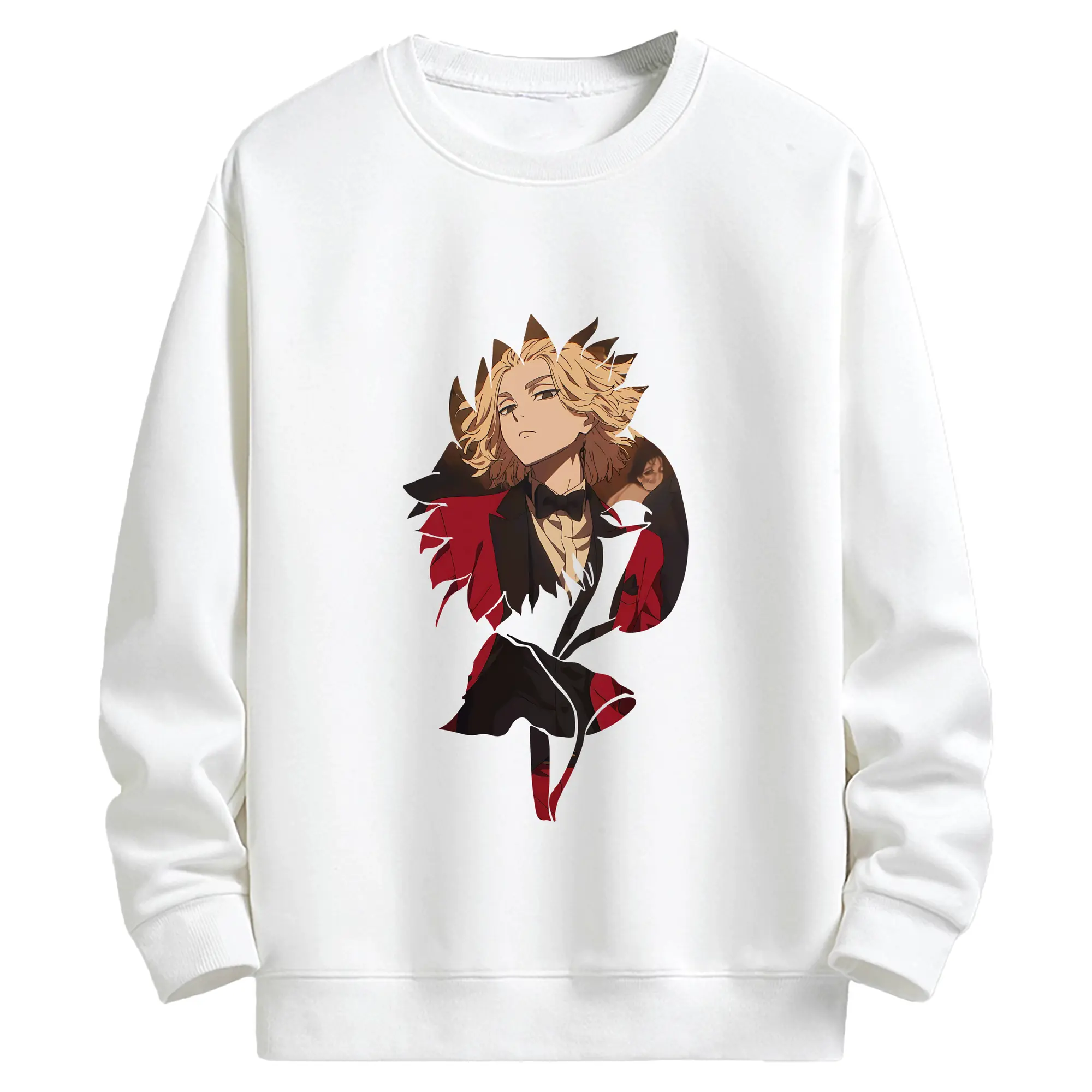 東京リベンジャーズ グッズ,佐野万次郎 - キッズ クルーネックスウェットシャツ ・ フロントプリント ・ 綿80％ ポリエステル20％ ・ 快適 通学 スポーツ 日常使い お散歩用