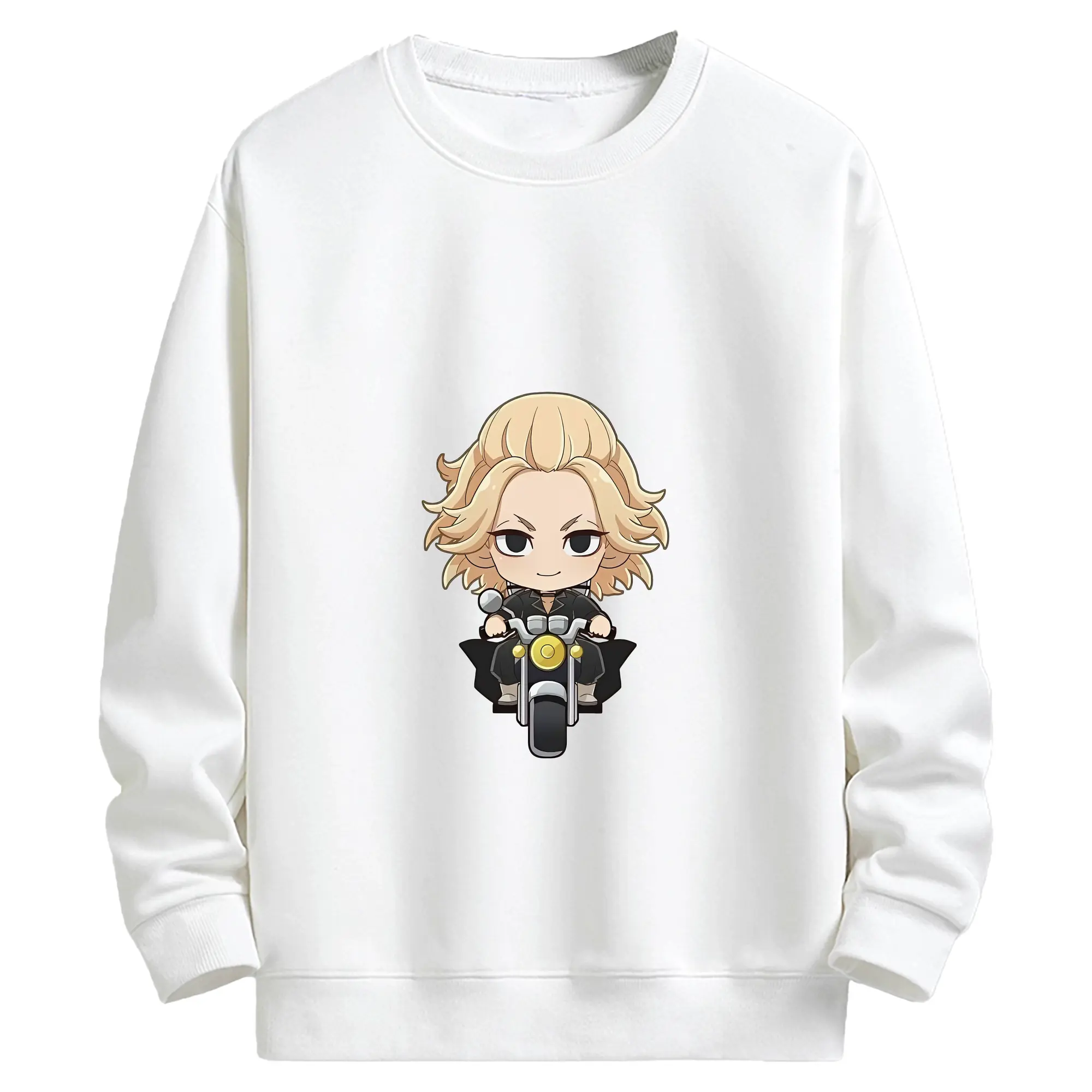 東京リベンジャーズ グッズ,佐野万次郎 - キッズ クルーネックスウェットシャツ ・ フロントプリント ・ 綿80％ ポリエステル20％ ・ 快適 通学 スポーツ 日常使い お散歩用