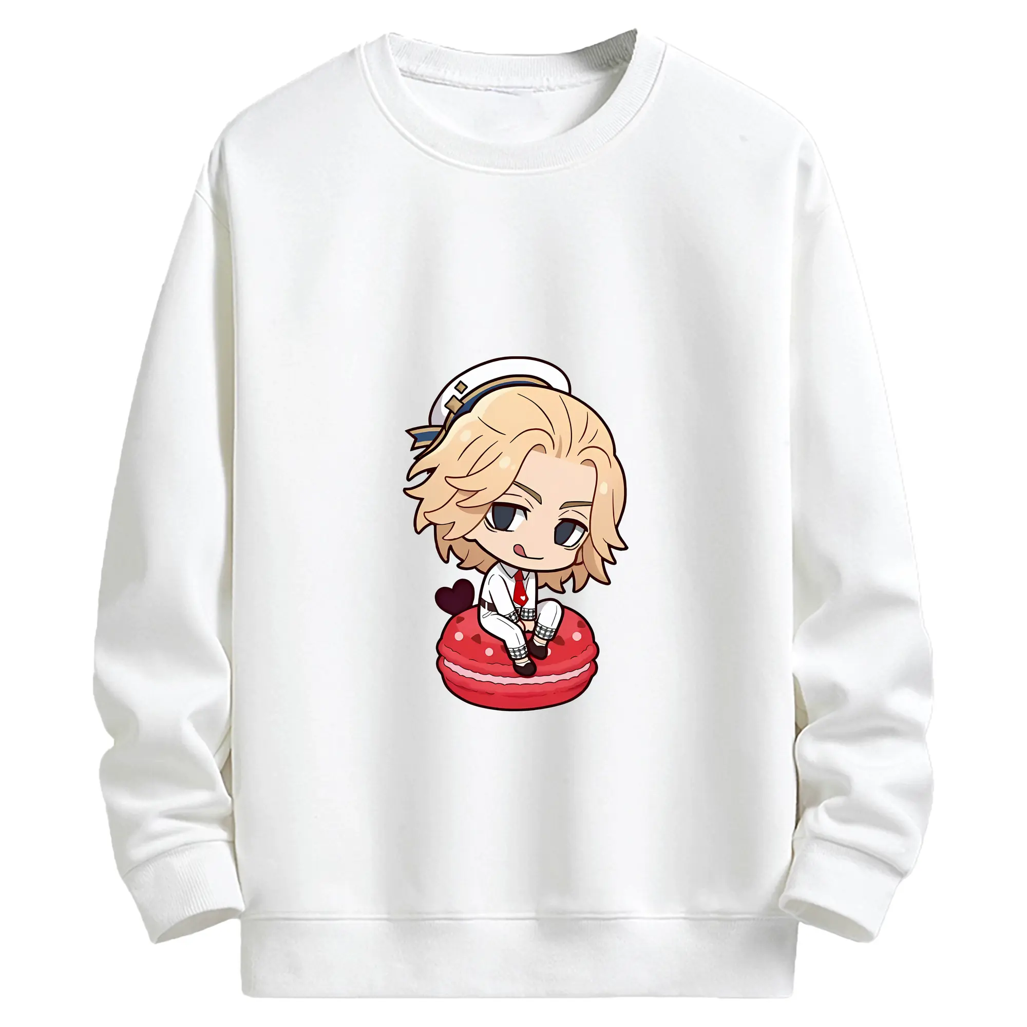 東京リベンジャーズ グッズ,佐野万次郎 - キッズ クルーネックスウェットシャツ ・ フロントプリント ・ 綿80％ ポリエステル20％ ・ 快適 通学 スポーツ 日常使い お散歩用