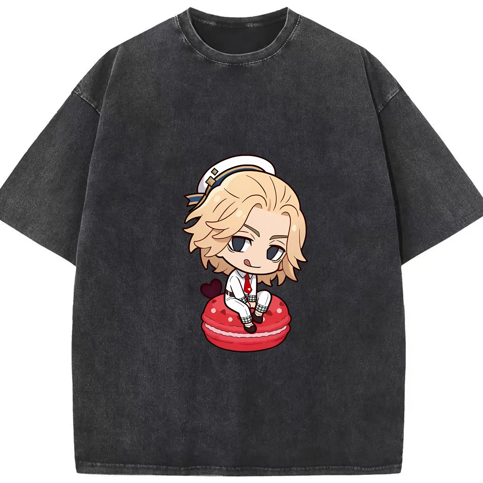 東京リベンジャーズ グッズ,佐野万次郎 - 綿100％ ヴィンテージ風 半袖Tシャツ ・ フロントプリント ・ 柔らか肌触り ・ 通気性 快適 ・ スポーツ カジュアル 外出用