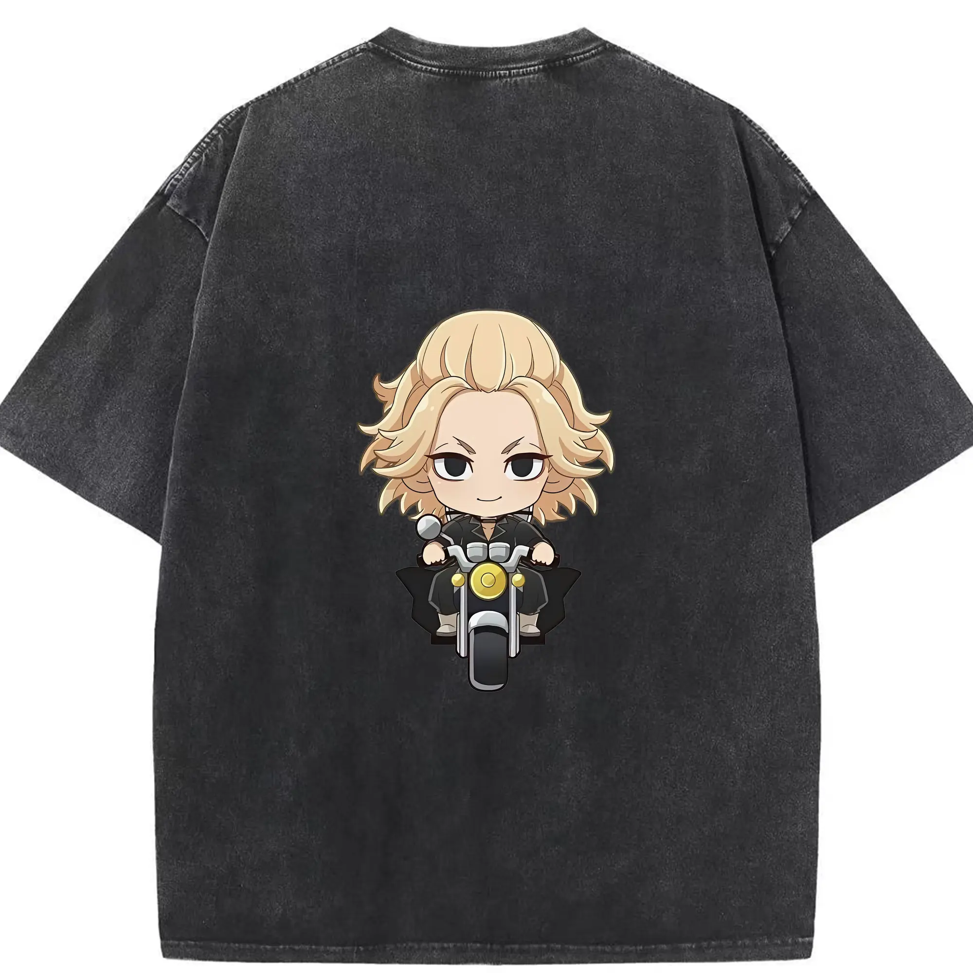 東京リベンジャーズ グッズ,佐野万次郎 - 綿100％ ヴィンテージ風 半袖Tシャツ ・ 背面プリント ・ 柔らか肌触り ・ 通気性 快適 ・ スポーツ カジュアル 外出用