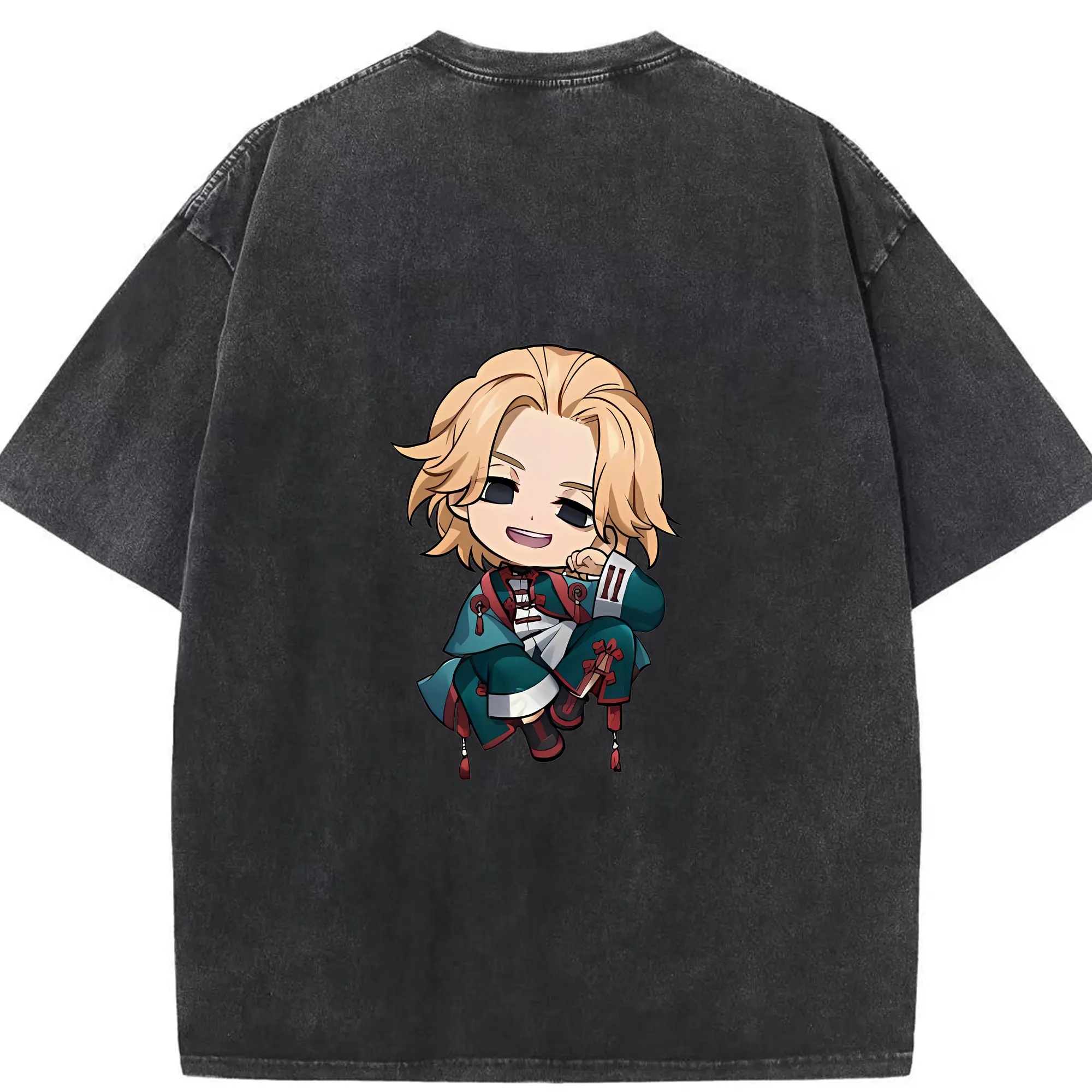 東京リベンジャーズ グッズ,佐野万次郎 - 綿100％ ヴィンテージ風 半袖Tシャツ ・ 背面プリント ・ 柔らか肌触り ・ 通気性 快適 ・ スポーツ カジュアル 外出用