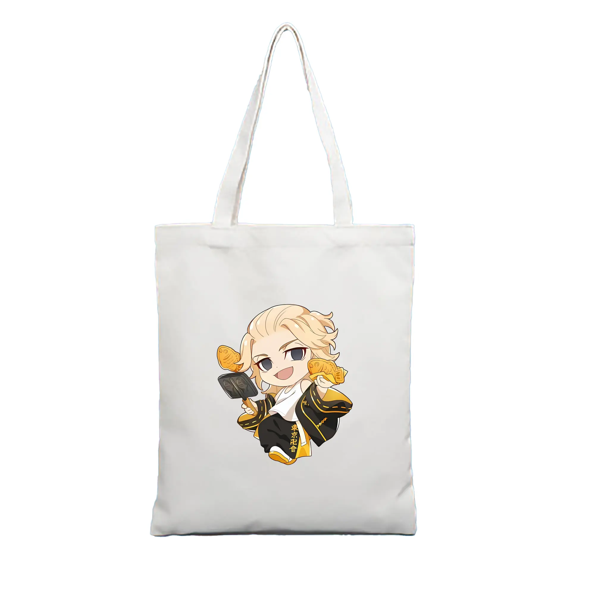 東京リベンジャーズ グッズ,佐野万次郎 - 縦型キャンバス手提げバッグ（トートバッグ） ・ キャンバス素材 ・ ショッピング用 ・ 軽量 丈夫 お手入れ簡単