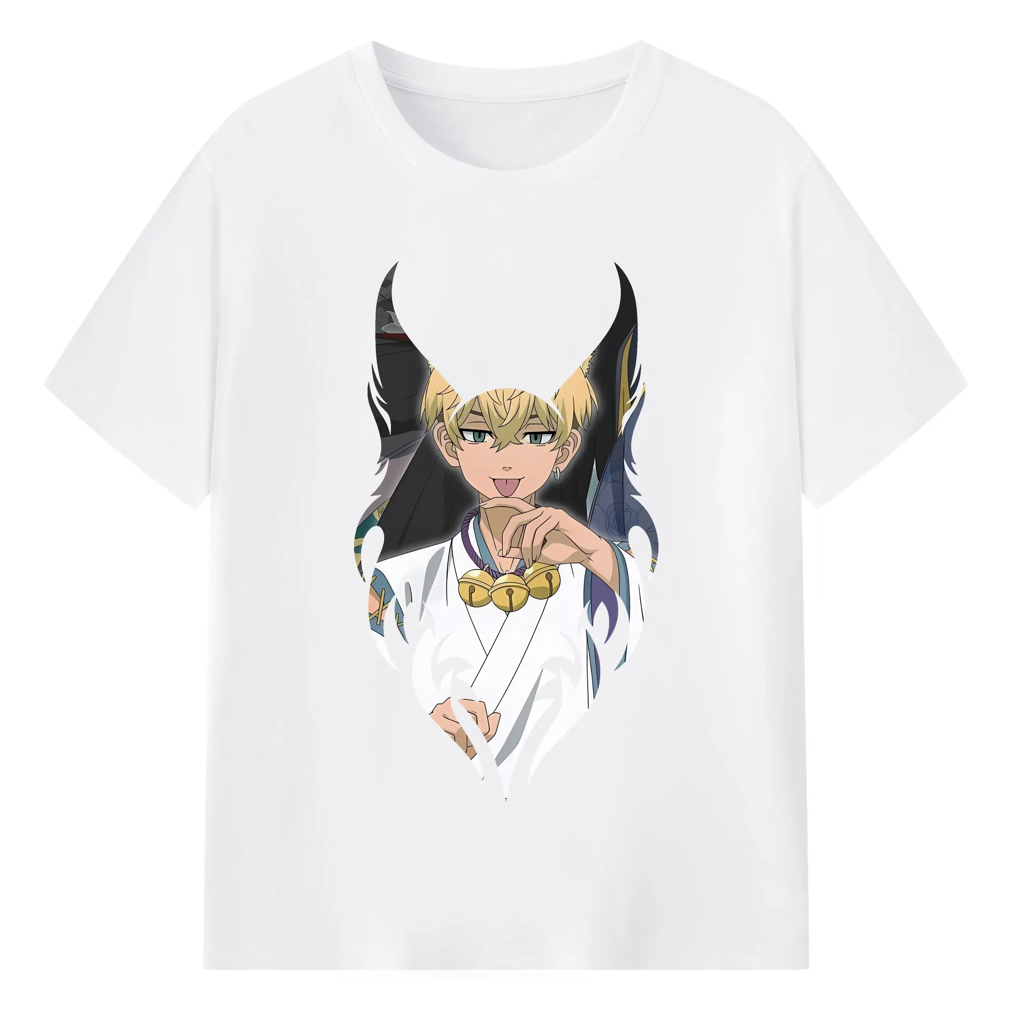 東京リベンジャーズ グッズ,松野千冬 - 綿100％ 半袖Tシャツ ・ フロントプリント ・ 快適 通気性 ・ 日常使い 散歩 スポーツ用