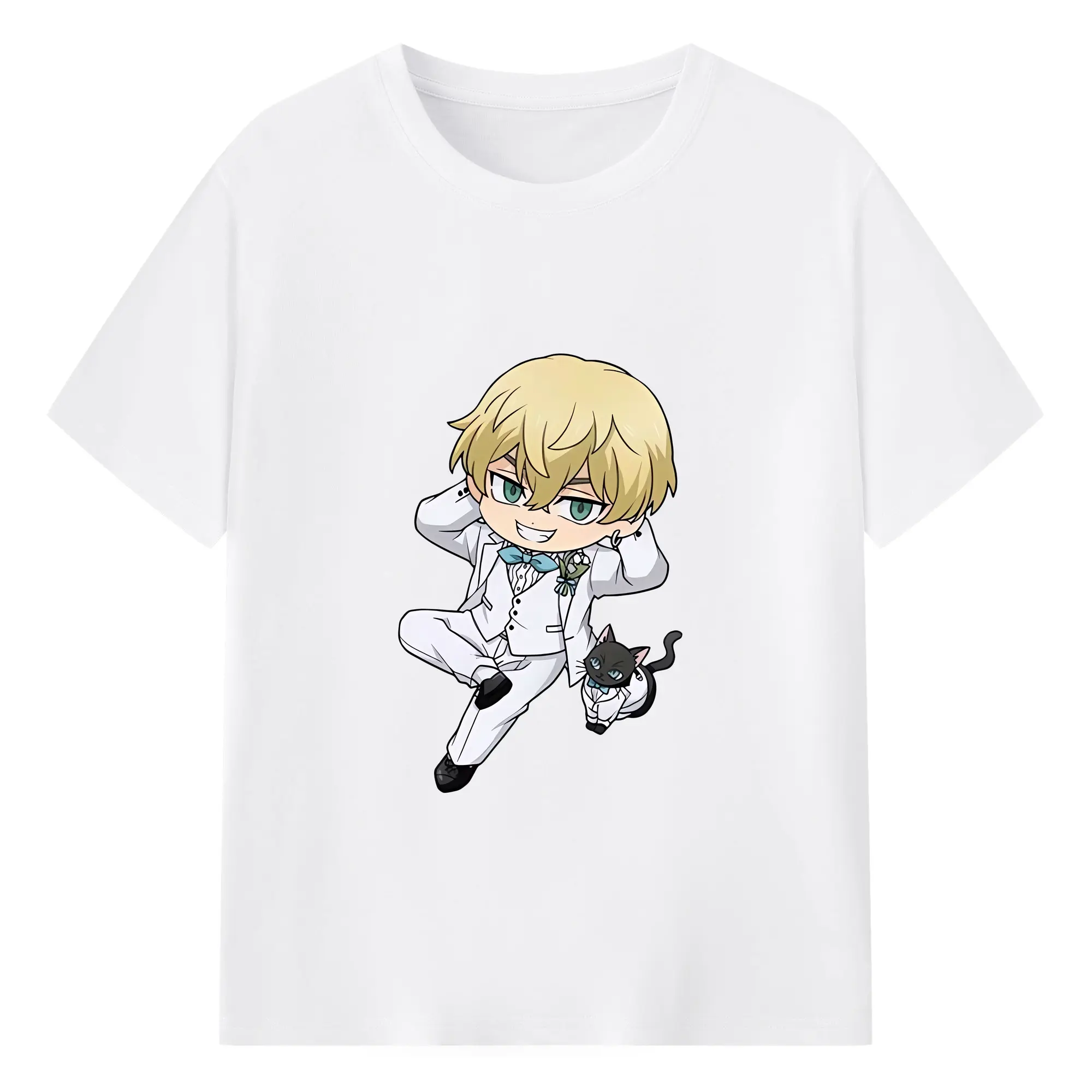 東京リベンジャーズ グッズ,松野千冬 - 綿100％ 半袖Tシャツ ・ フロントプリント ・ 快適 通気性 ・ 日常使い 散歩 スポーツ用