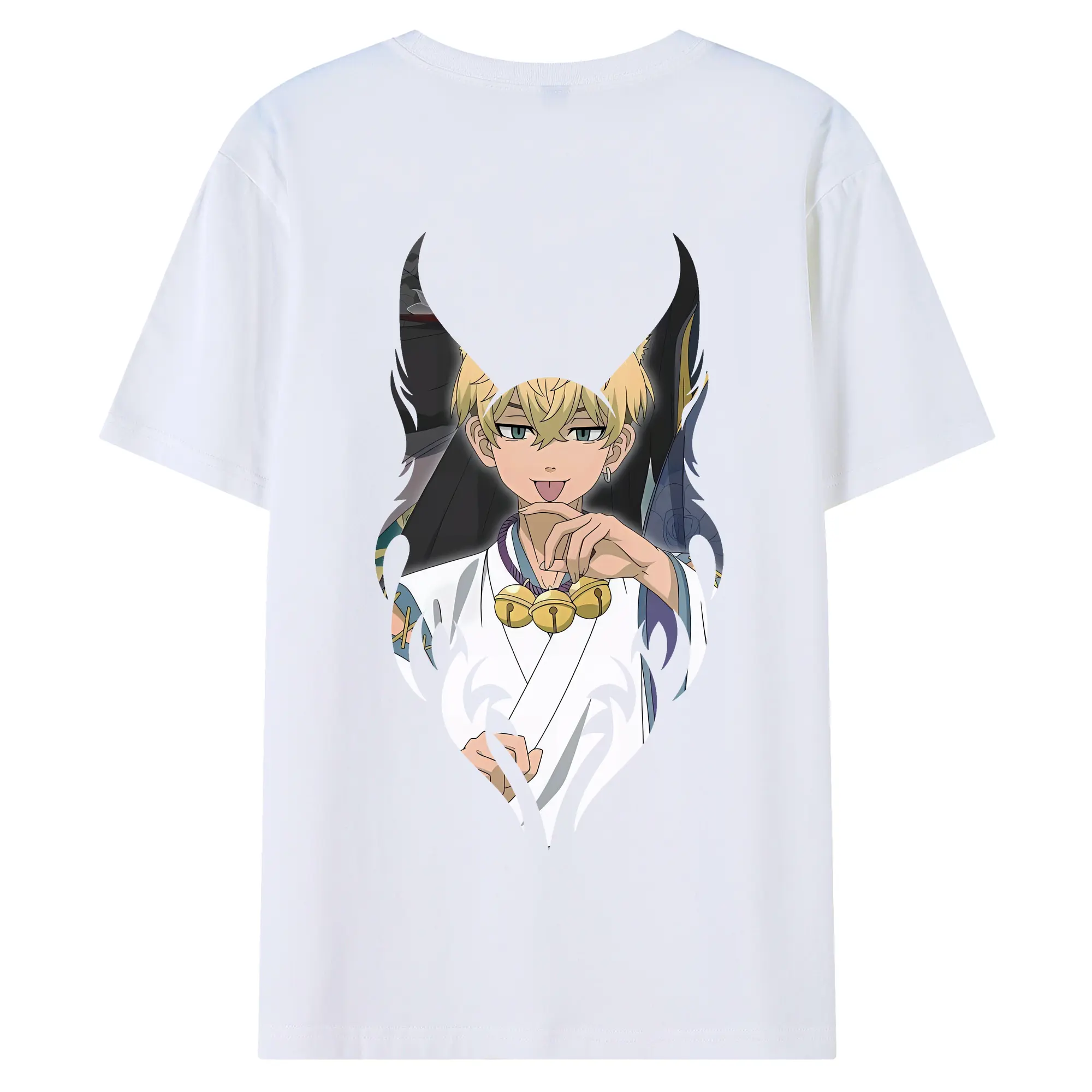 東京リベンジャーズ グッズ,松野千冬 - 綿100％ 半袖Tシャツ ・ バックプリント ・ 快適 通気性 ・ 日常使い 散歩 スポーツ用