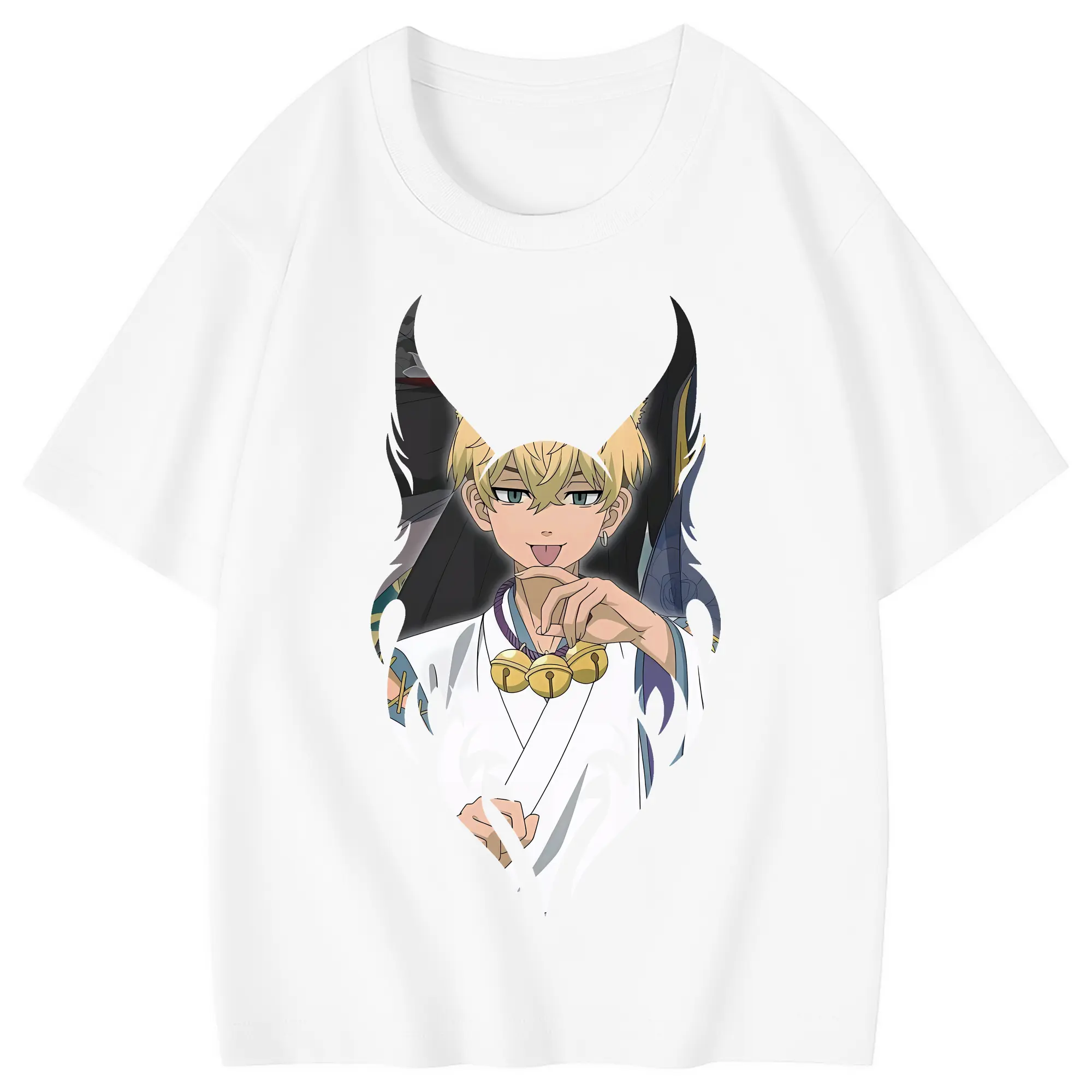 東京リベンジャーズ グッズ,松野千冬 - 綿100％ キッズTシャツ ・ フロントプリント ・ 快適 通気性 ・ スポーツ カジュアル 散歩用