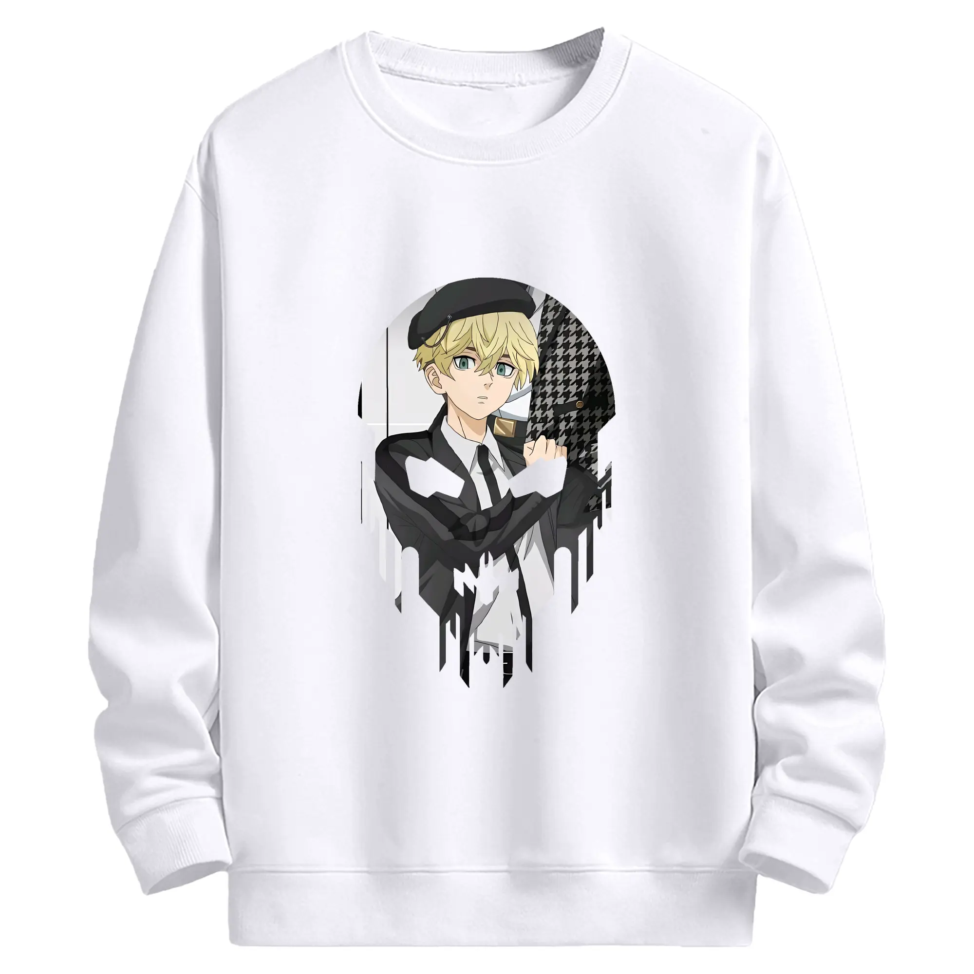 東京リベンジャーズ グッズ,松野千冬 - 高品質 クルーネック スウェット ・ コットン59％ ポリエステル41％ ・ ユニセックス 長袖 トレーナー ・ カジュアル デイリー スポーツ 散歩用