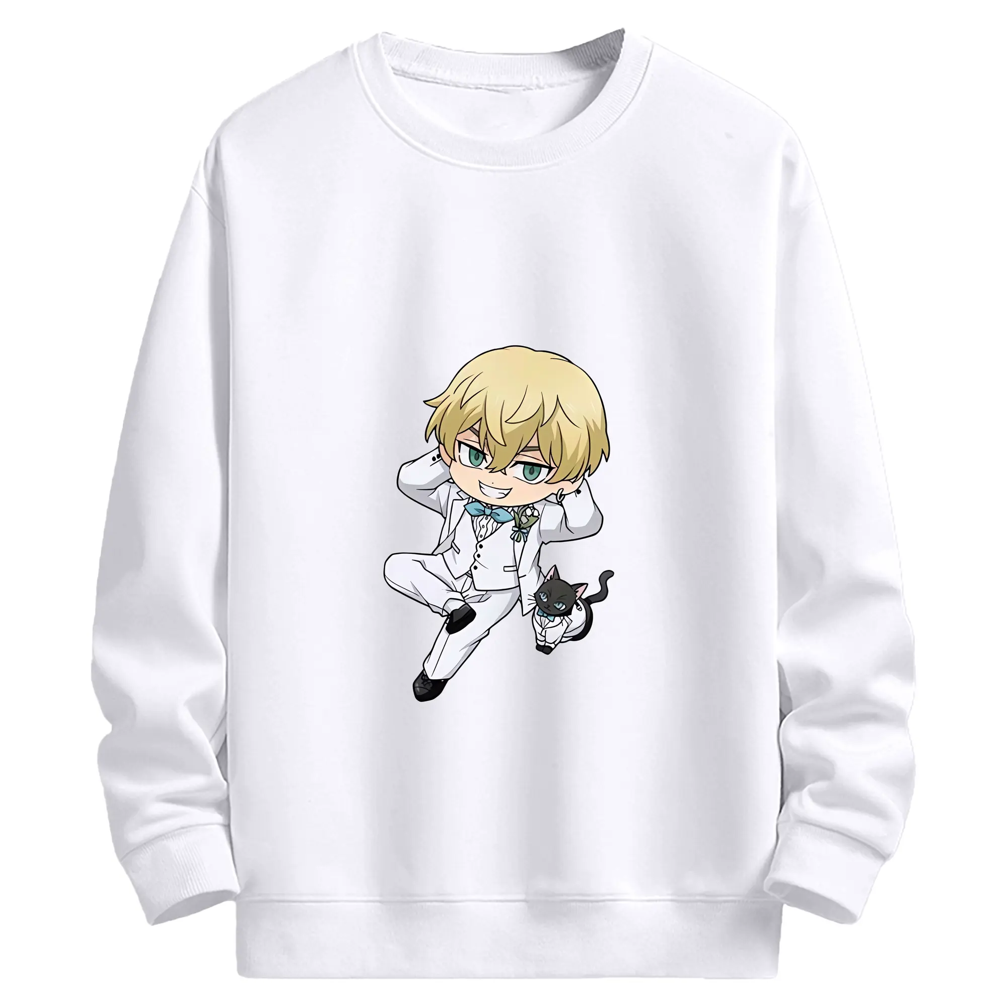 東京リベンジャーズ グッズ,松野千冬 - 高品質 クルーネック スウェット ・ コットン59％ ポリエステル41％ ・ ユニセックス 長袖 トレーナー ・ カジュアル デイリー スポーツ 散歩用