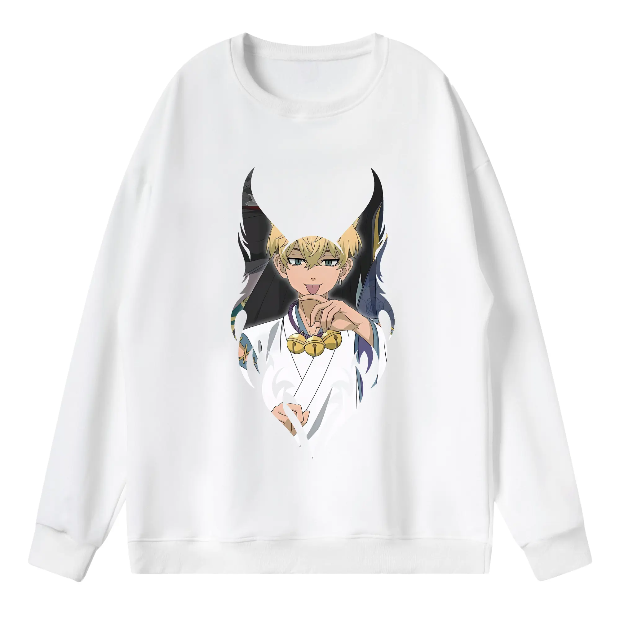 東京リベンジャーズ グッズ,松野千冬 - 薄手 クルーネック スウェット 裏毛260g · ポリエステル 春秋向け カジュアル 男女兼用 · トレーナー デイリー スポーツ 散歩に最適