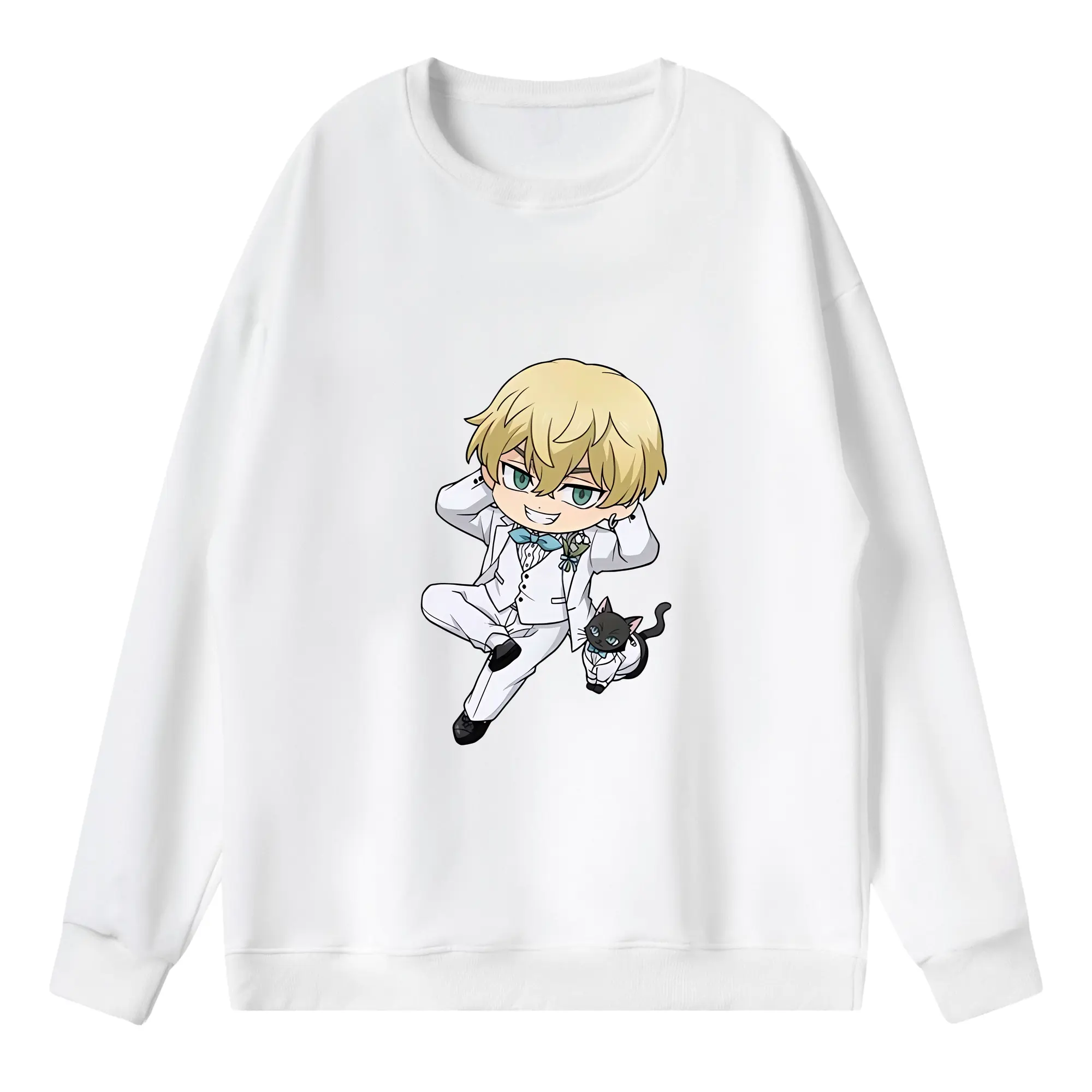 東京リベンジャーズ グッズ,松野千冬 - 薄手 クルーネック スウェット 裏毛260g · ポリエステル 春秋向け カジュアル 男女兼用 · トレーナー デイリー スポーツ 散歩に最適