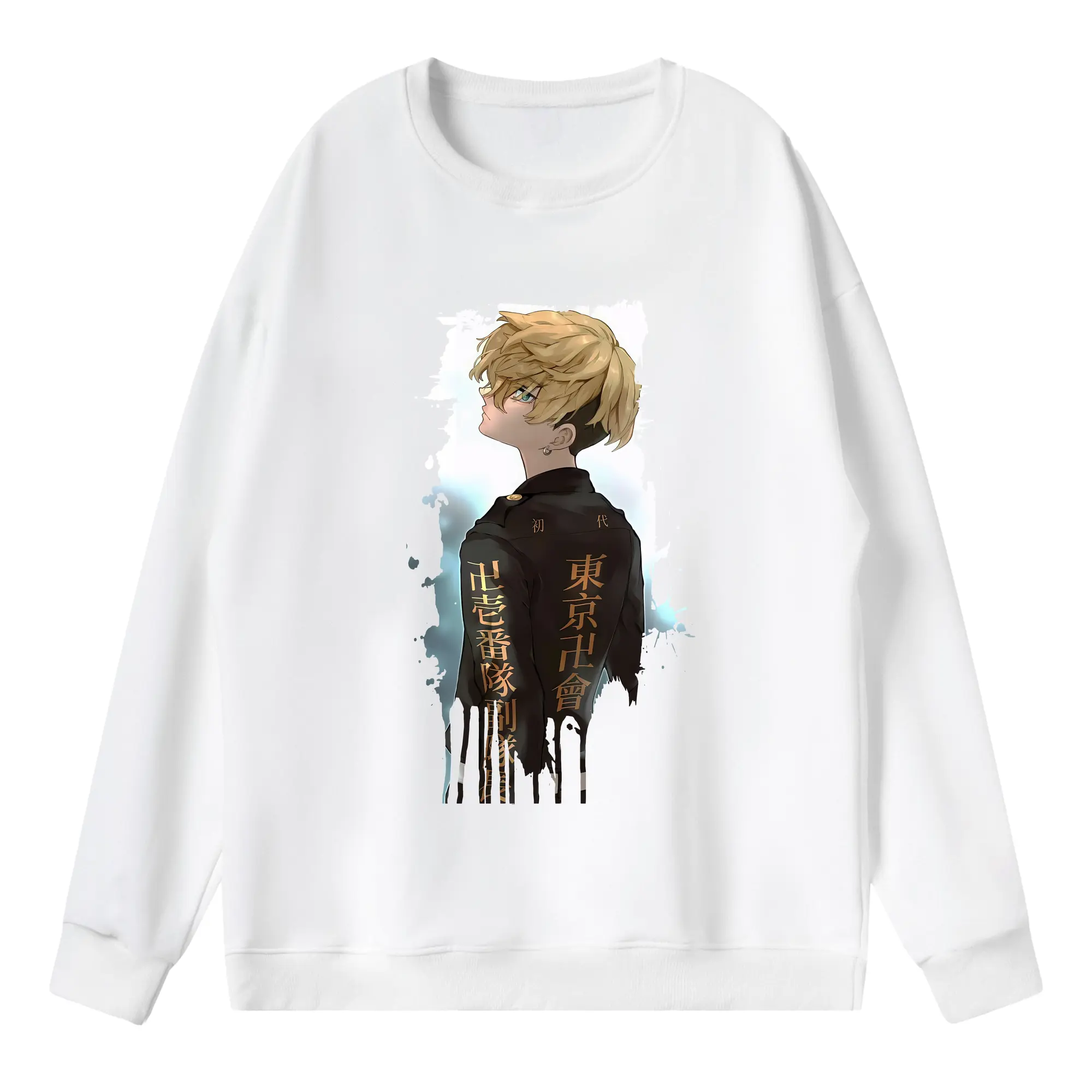 東京リベンジャーズ グッズ,松野千冬 - 薄手 クルーネック スウェット 裏毛260g · ポリエステル 春秋向け カジュアル 男女兼用 · トレーナー デイリー スポーツ 散歩に最適