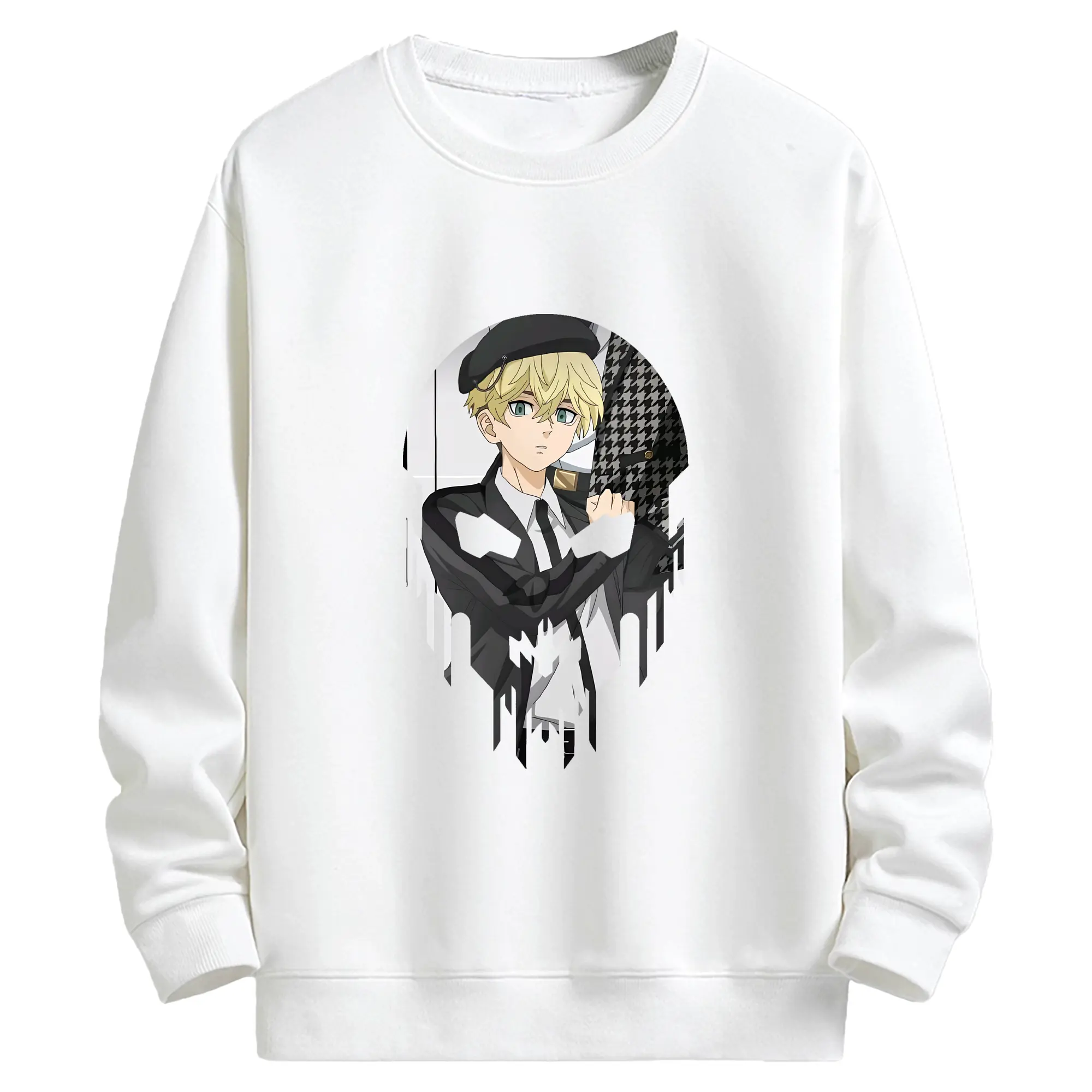 東京リベンジャーズ グッズ,松野千冬 - キッズ クルーネックスウェットシャツ ・ フロントプリント ・ 綿80％ ポリエステル20％ ・ 快適 通学 スポーツ 日常使い お散歩用