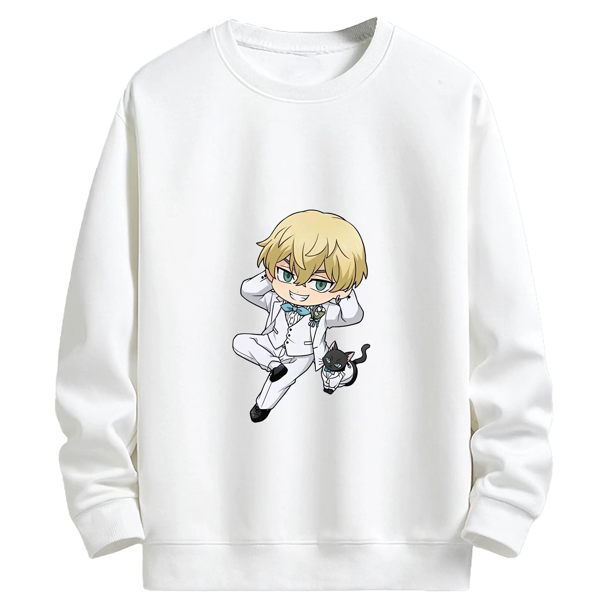 東京リベンジャーズ グッズ,松野千冬 - キッズ クルーネックスウェットシャツ ・ フロントプリント ・ 綿80％ ポリエステル20％ ・ 快適 通学 スポーツ 日常使い お散歩用