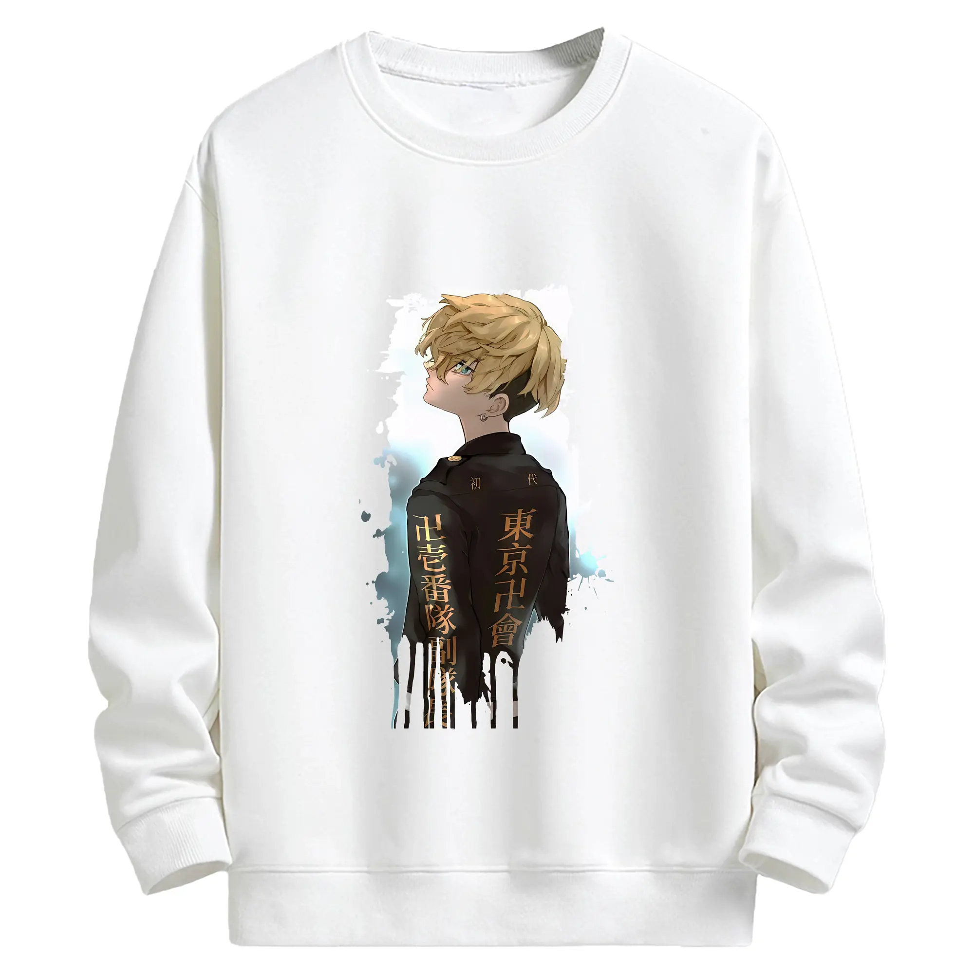 東京リベンジャーズ グッズ,松野千冬 - キッズ クルーネックスウェットシャツ ・ フロントプリント ・ 綿80％ ポリエステル20％ ・ 快適 通学 スポーツ 日常使い お散歩用