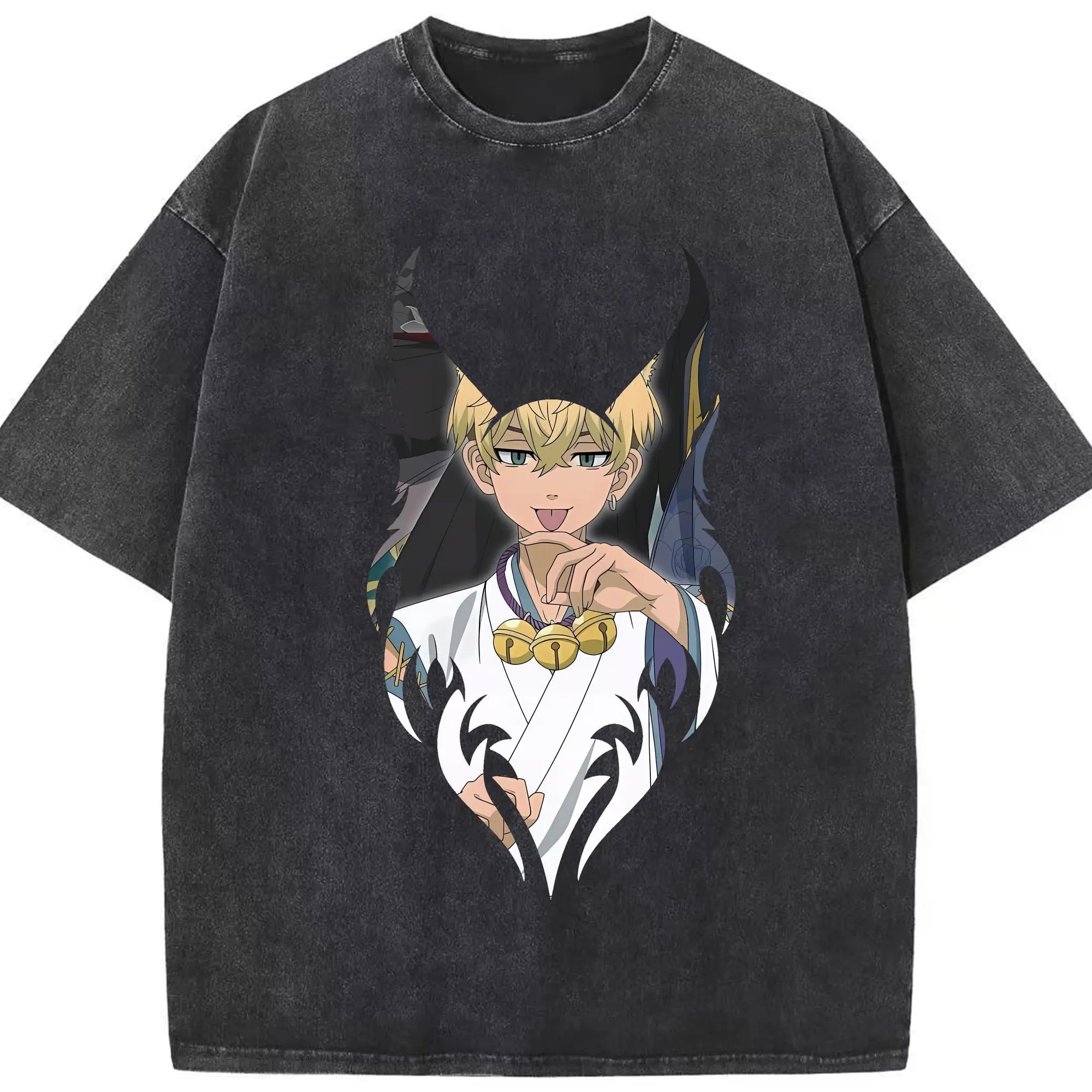 東京リベンジャーズ グッズ,松野千冬 - 綿100％ ヴィンテージ風 半袖Tシャツ ・ フロントプリント ・ 柔らか肌触り ・ 通気性 快適 ・ スポーツ カジュアル 外出用