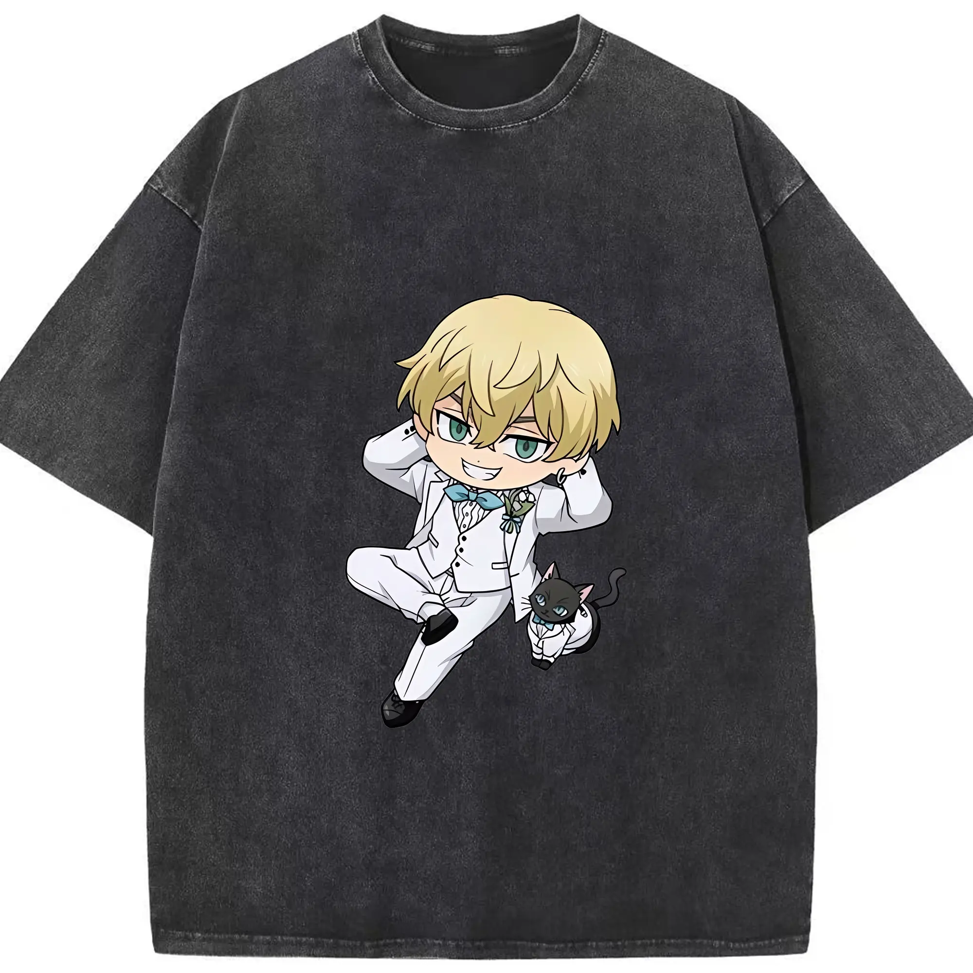 東京リベンジャーズ グッズ,松野千冬 - 綿100％ ヴィンテージ風 半袖Tシャツ ・ フロントプリント ・ 柔らか肌触り ・ 通気性 快適 ・ スポーツ カジュアル 外出用