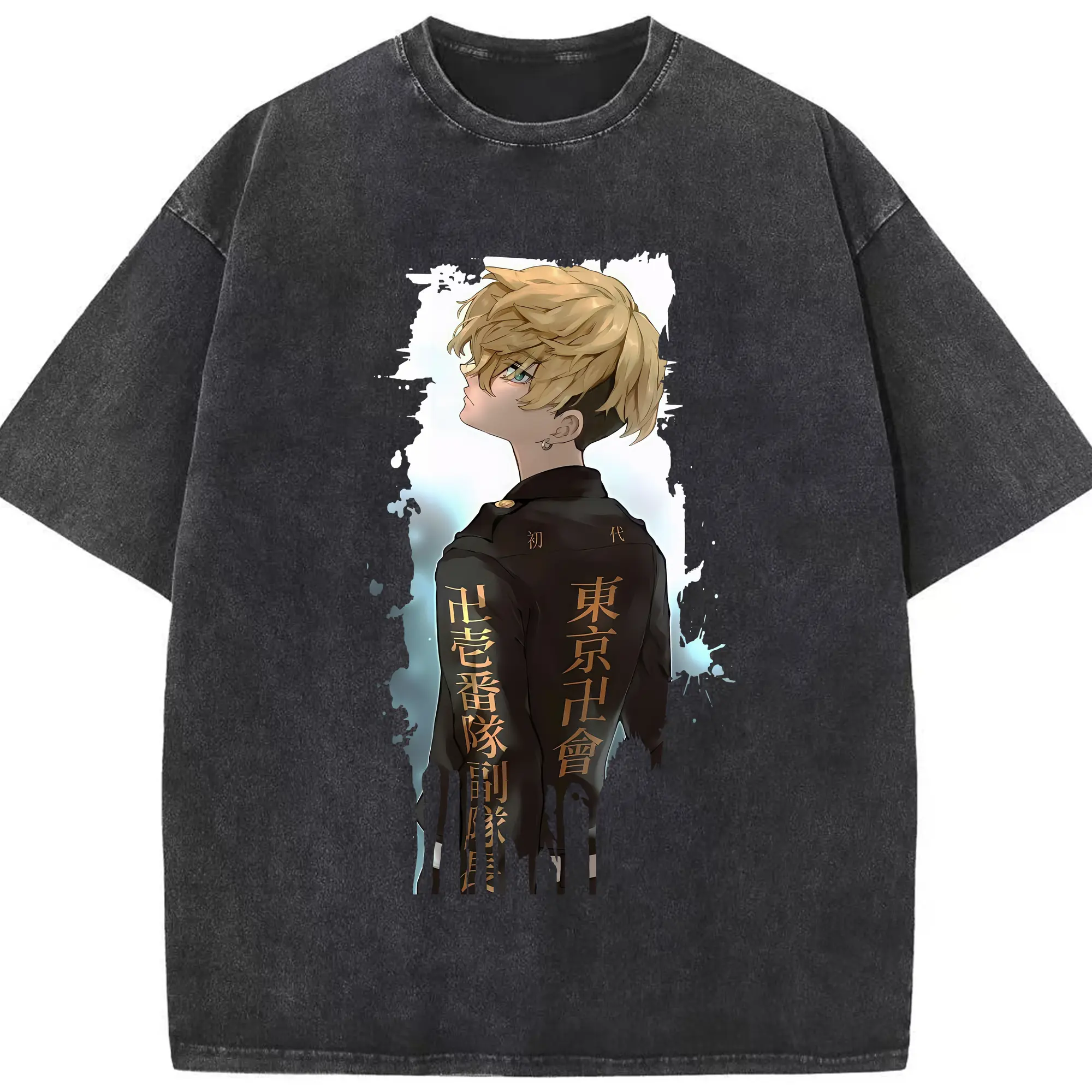 東京リベンジャーズ グッズ,松野千冬 - 綿100％ ヴィンテージ風 半袖Tシャツ ・ フロントプリント ・ 柔らか肌触り ・ 通気性 快適 ・ スポーツ カジュアル 外出用