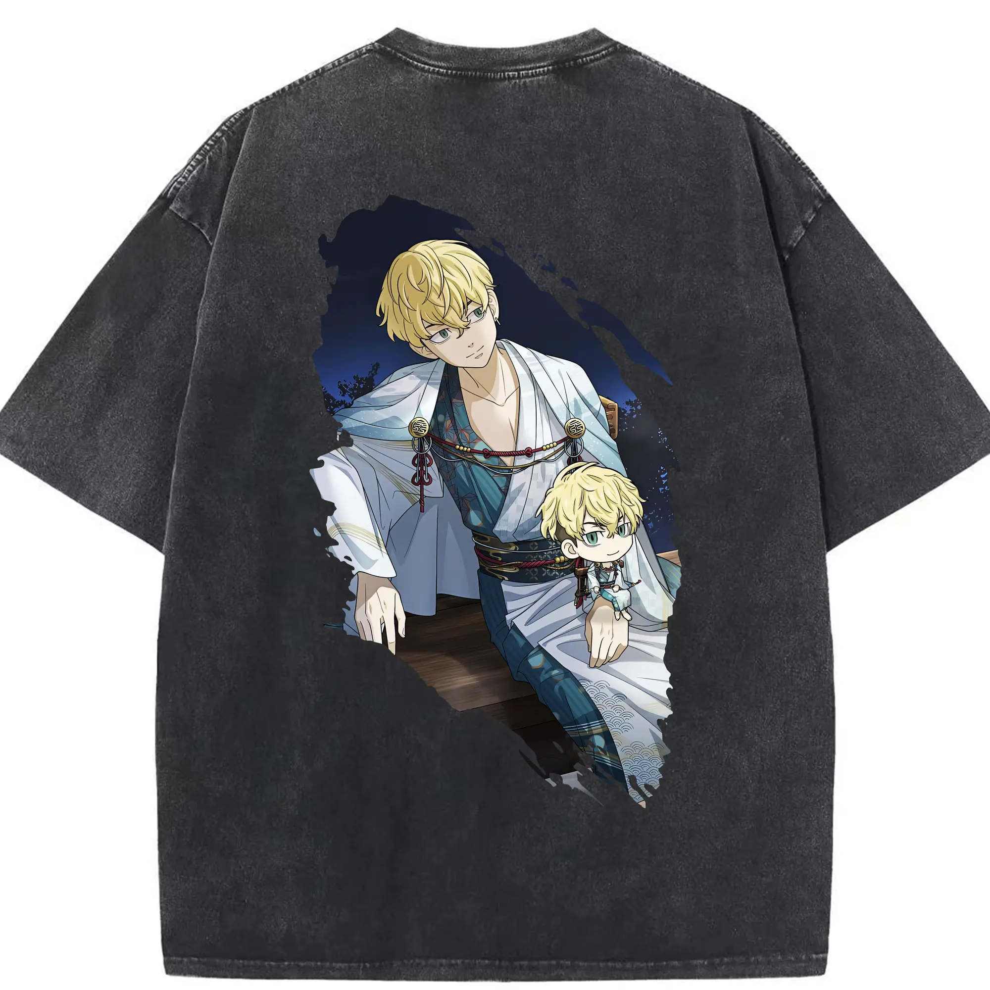 東京リベンジャーズ グッズ,松野千冬 - 綿100％ ヴィンテージ風 半袖Tシャツ ・ 背面プリント ・ 柔らか肌触り ・ 通気性 快適 ・ スポーツ カジュアル 外出用