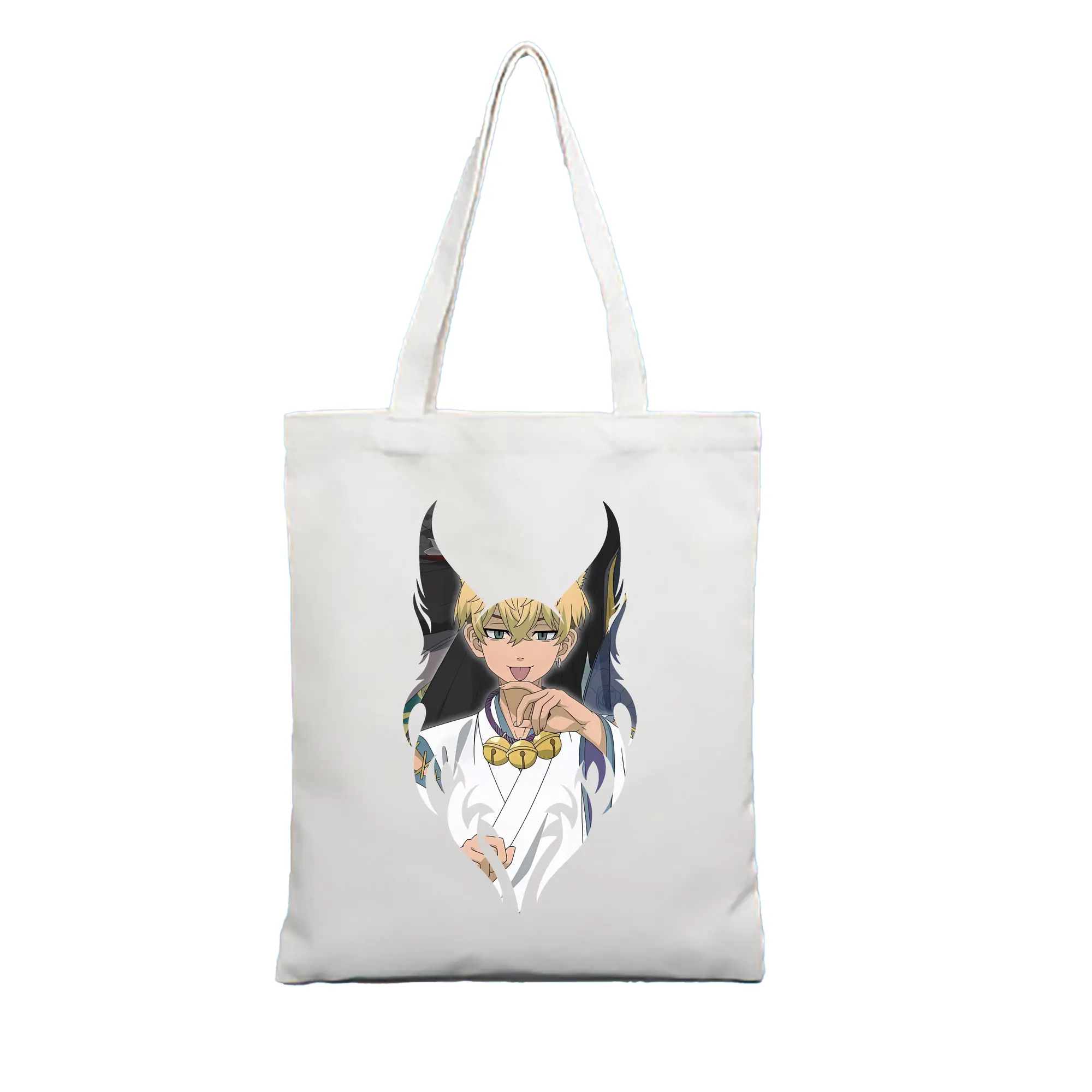 東京リベンジャーズ グッズ,松野千冬 - 縦型キャンバス手提げバッグ（トートバッグ） ・ キャンバス素材 ・ ショッピング用 ・ 軽量 丈夫 お手入れ簡単