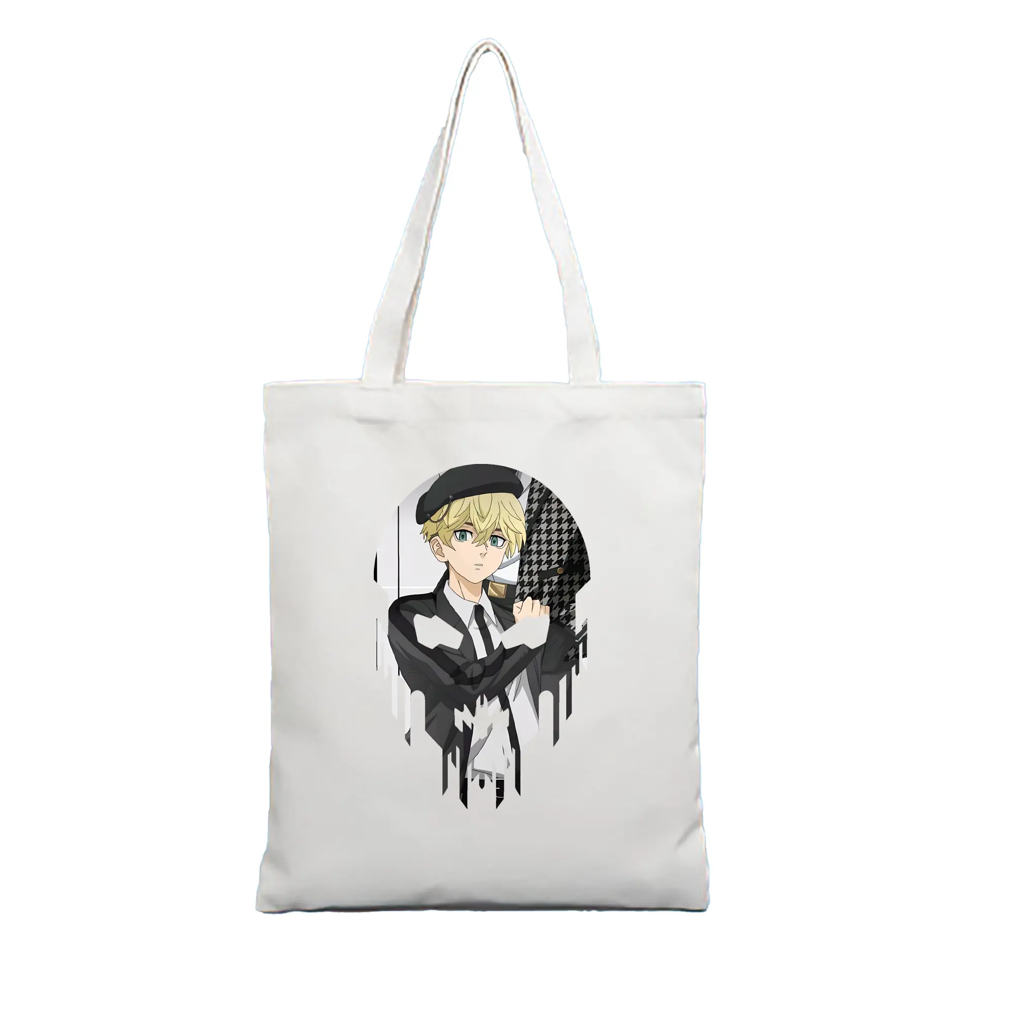 東京リベンジャーズ グッズ,松野千冬 - 縦型キャンバス手提げバッグ（トートバッグ） ・ キャンバス素材 ・ ショッピング用 ・ 軽量 丈夫 お手入れ簡単
