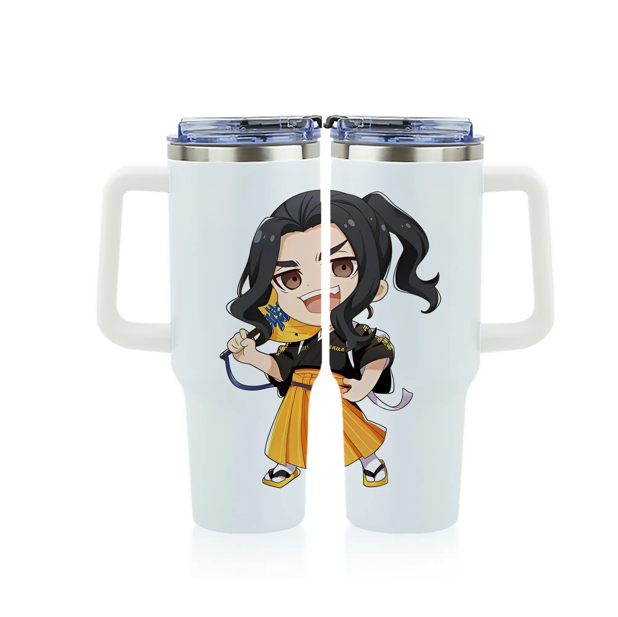 東京リベンジャーズ グッズ,場地圭介 - 1200mL フルプリント車用タンブラー ・ 304ステンレス 内側 ・ 201ステンレス 外側 ・ 保温 保冷 ・ 通勤 ドライブ アウトドア用