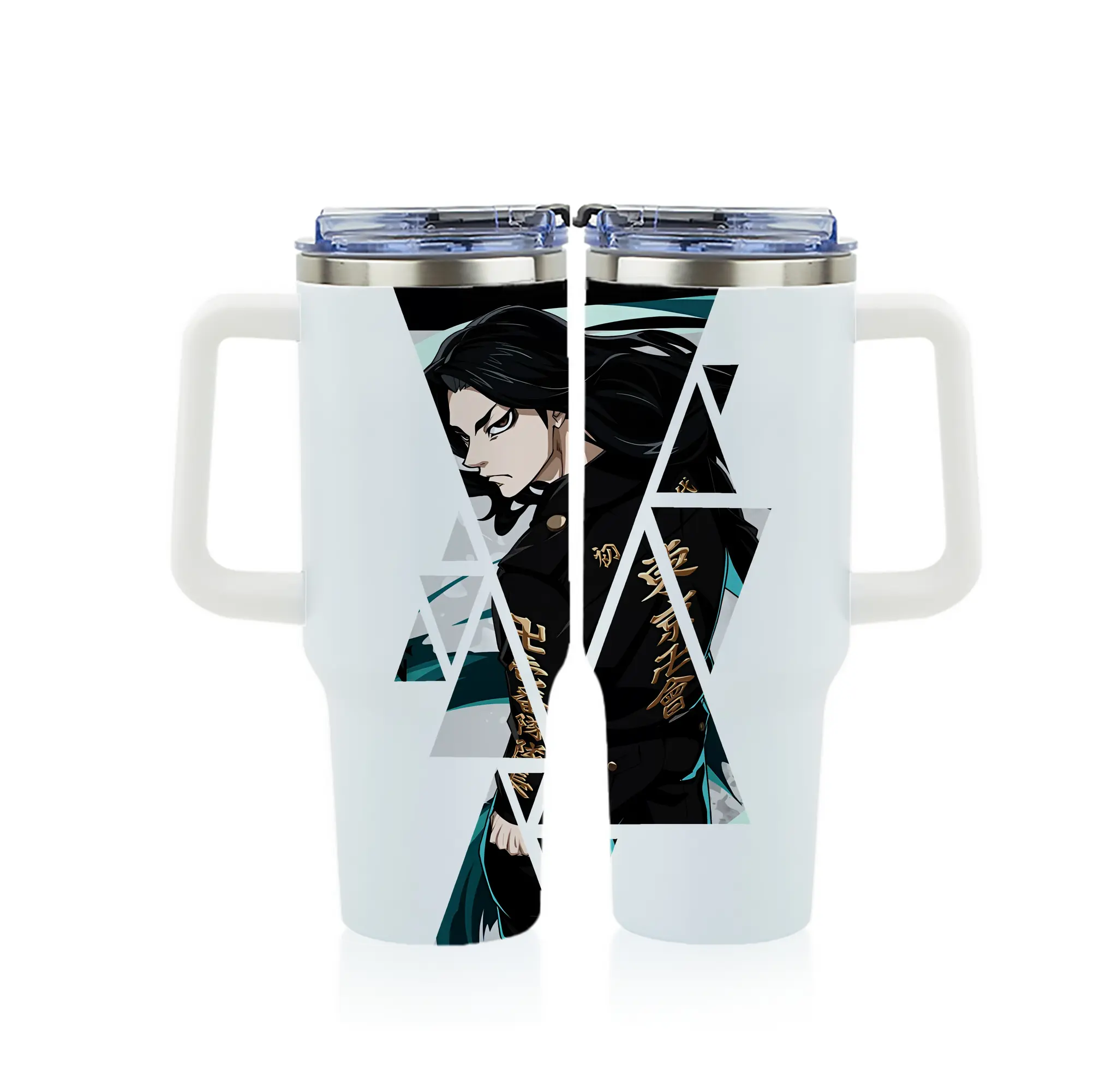 東京リベンジャーズ グッズ,場地圭介 - 1200mL フルプリント車用タンブラー ・ 304ステンレス 内側 ・ 201ステンレス 外側 ・ 保温 保冷 ・ 通勤 ドライブ アウトドア用