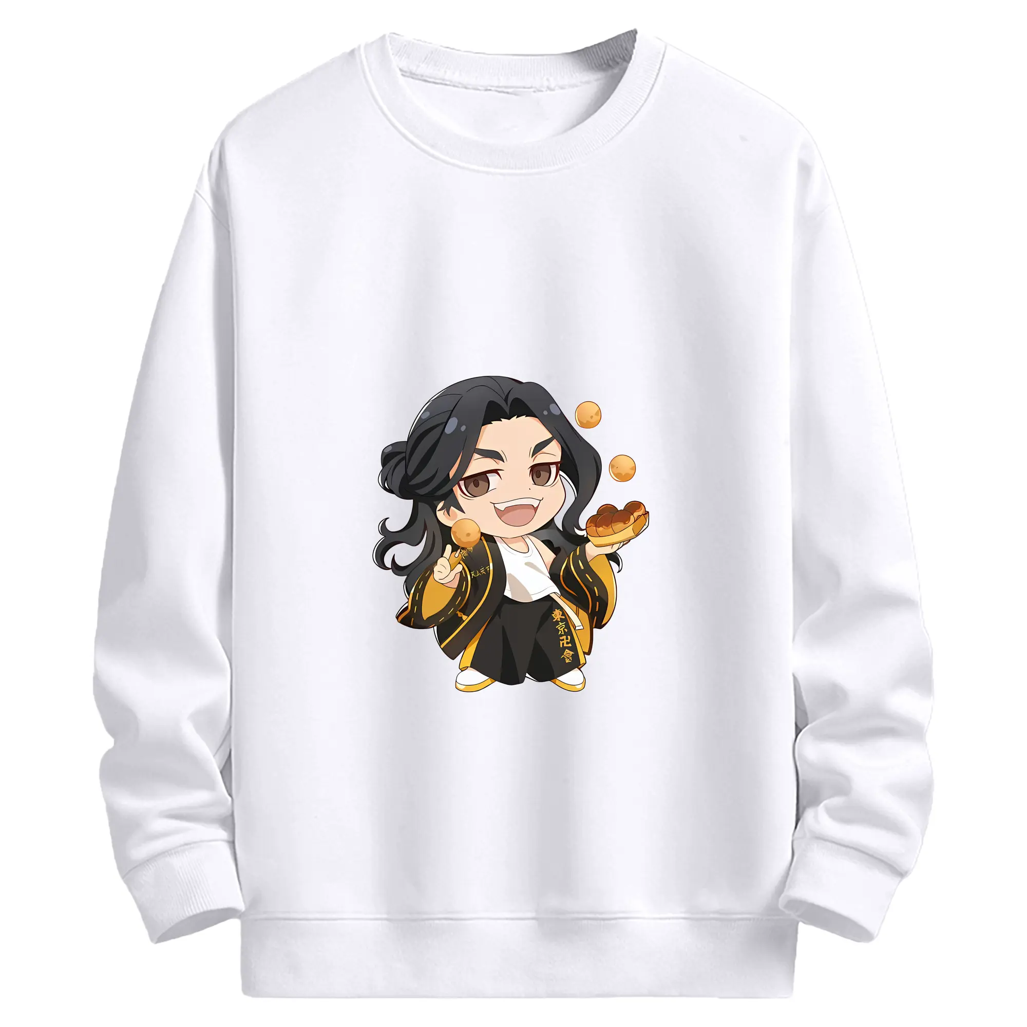 東京リベンジャーズ グッズ,場地圭介 - 高品質 クルーネック スウェット ・ コットン59％ ポリエステル41％ ・ ユニセックス 長袖 トレーナー ・ カジュアル デイリー スポーツ 散歩用