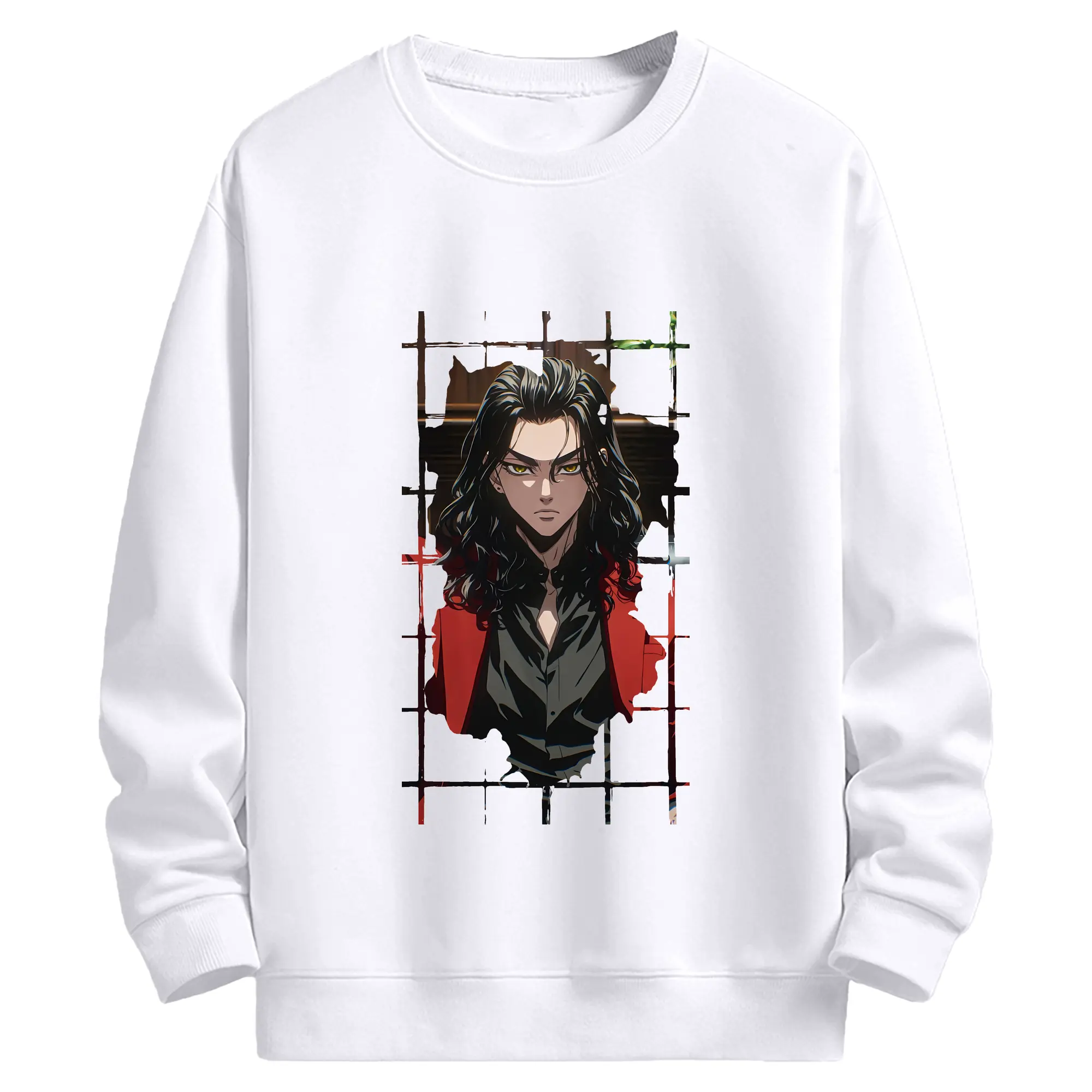 東京リベンジャーズ グッズ,場地圭介 - 高品質 クルーネック スウェット ・ コットン59％ ポリエステル41％ ・ ユニセックス 長袖 トレーナー ・ カジュアル デイリー スポーツ 散歩用