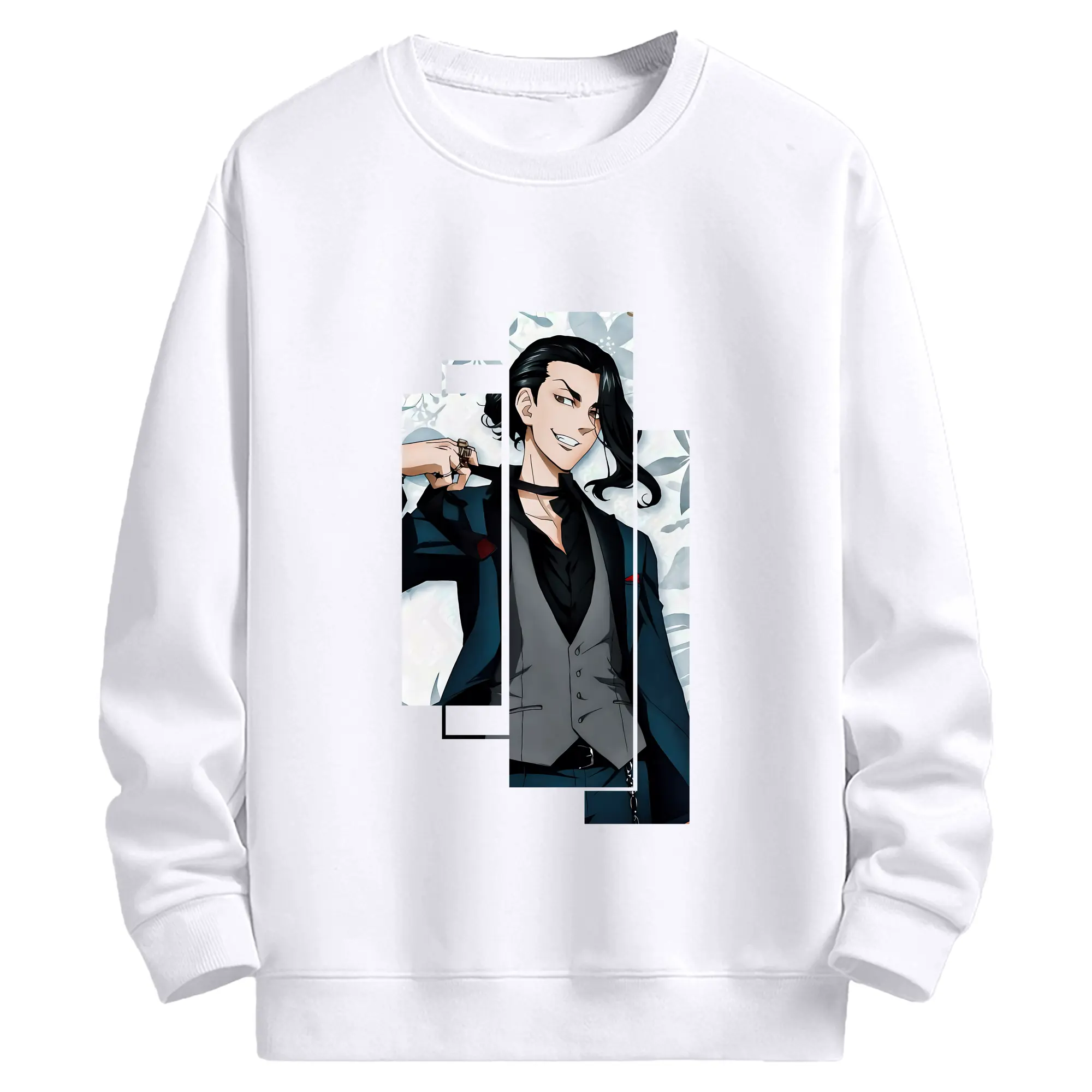 東京リベンジャーズ グッズ,場地圭介 - 高品質 クルーネック スウェット ・ コットン59％ ポリエステル41％ ・ ユニセックス 長袖 トレーナー ・ カジュアル デイリー スポーツ 散歩用