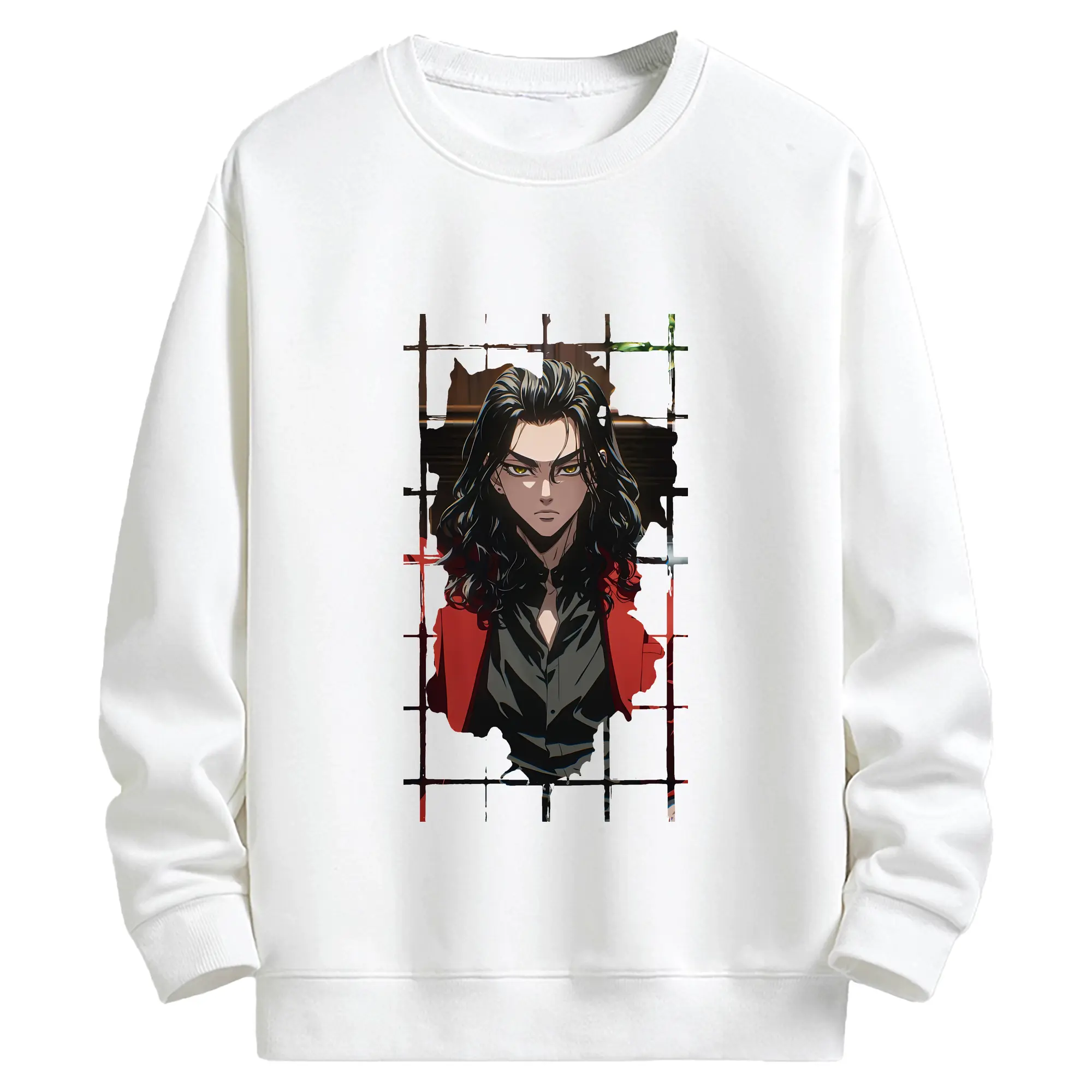 東京リベンジャーズ グッズ,場地圭介 - キッズ クルーネックスウェットシャツ ・ フロントプリント ・ 綿80％ ポリエステル20％ ・ 快適 通学 スポーツ 日常使い お散歩用