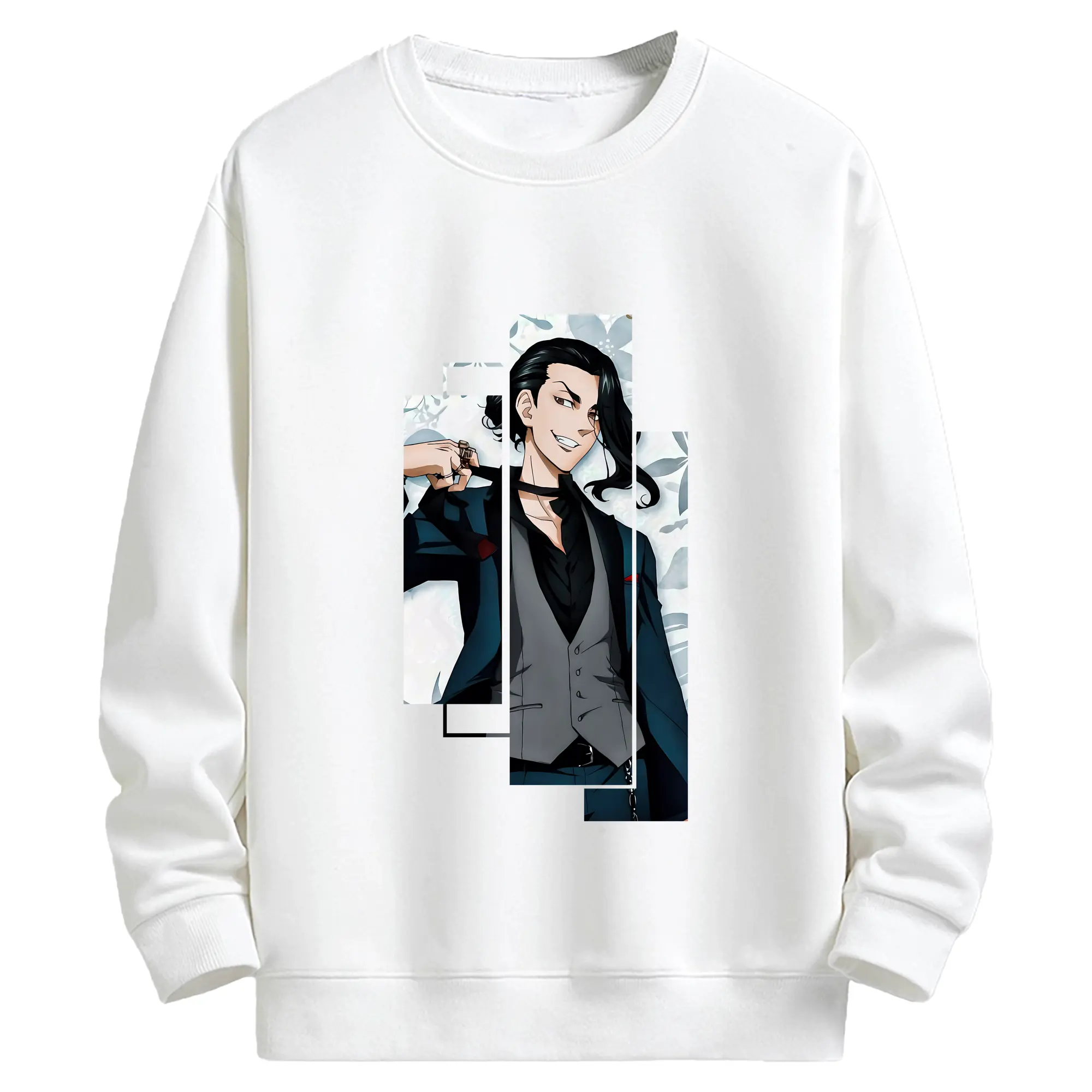 東京リベンジャーズ グッズ,場地圭介 - キッズ クルーネックスウェットシャツ ・ フロントプリント ・ 綿80％ ポリエステル20％ ・ 快適 通学 スポーツ 日常使い お散歩用