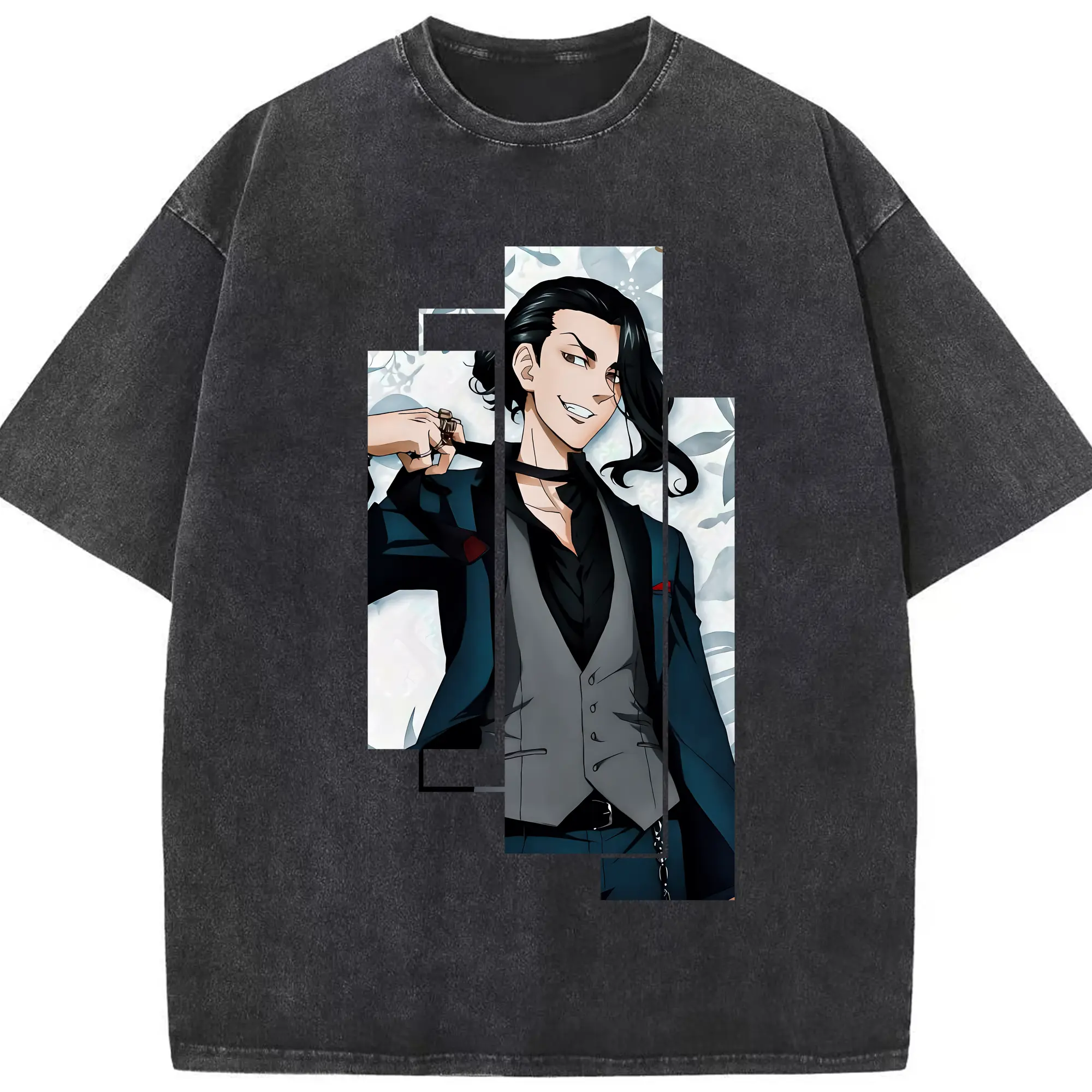 東京リベンジャーズ グッズ,場地圭介 - 綿100％ ヴィンテージ風 半袖Tシャツ ・ フロントプリント ・ 柔らか肌触り ・ 通気性 快適 ・ スポーツ カジュアル 外出用