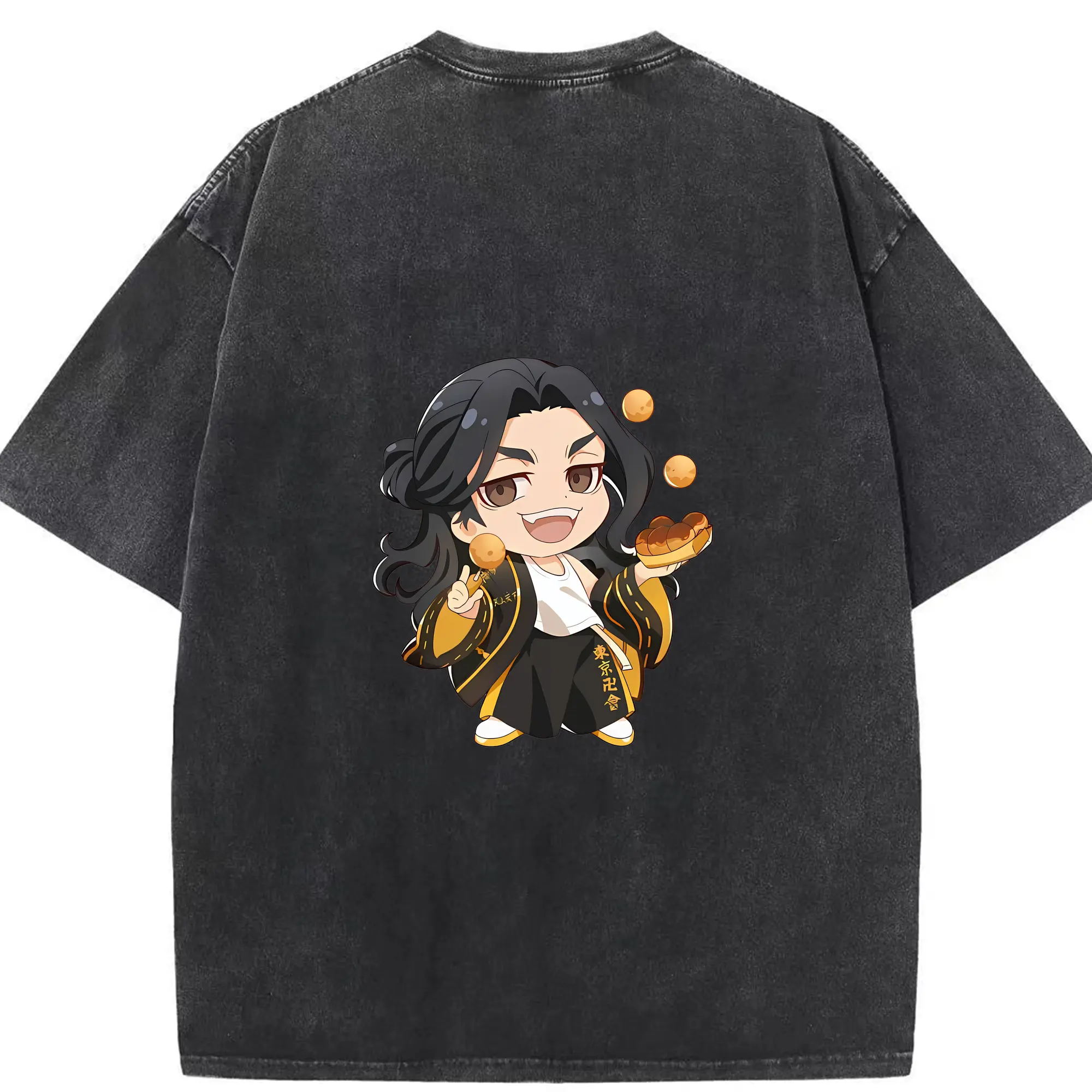 東京リベンジャーズ グッズ,場地圭介 - 綿100％ ヴィンテージ風 半袖Tシャツ ・ 背面プリント ・ 柔らか肌触り ・ 通気性 快適 ・ スポーツ カジュアル 外出用