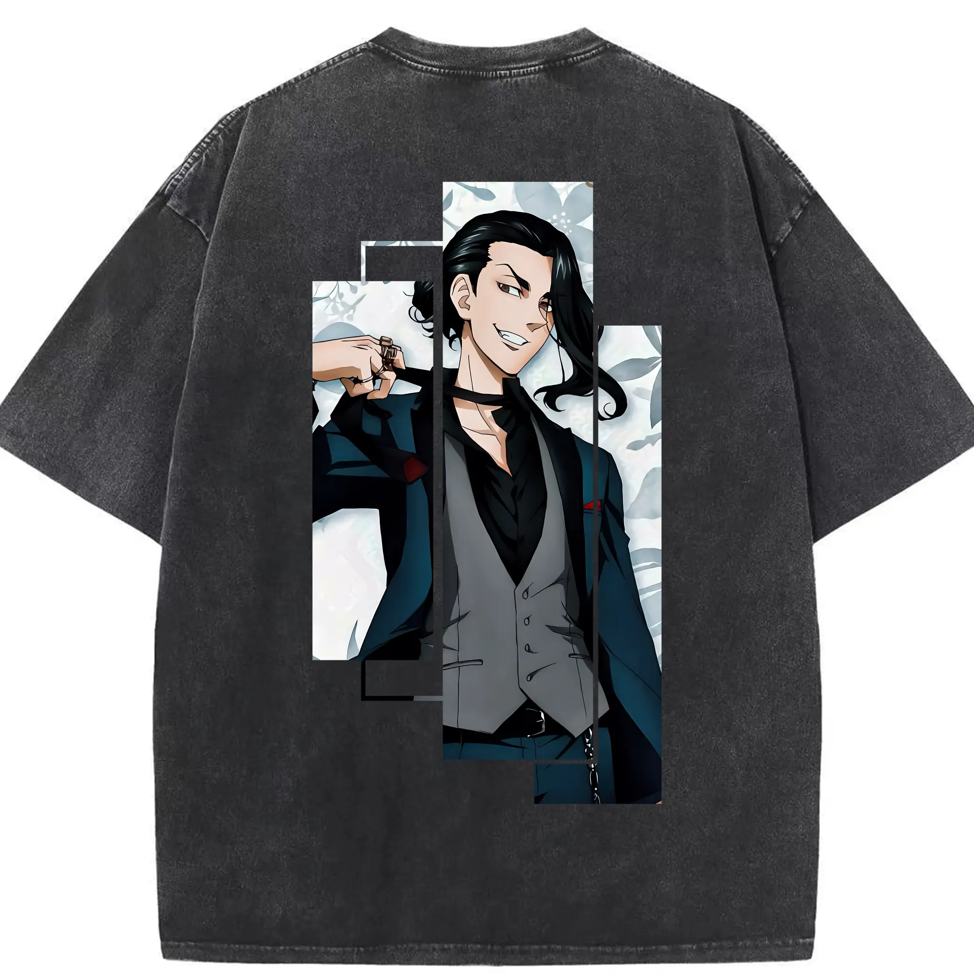 東京リベンジャーズ グッズ,場地圭介 - 綿100％ ヴィンテージ風 半袖Tシャツ ・ 背面プリント ・ 柔らか肌触り ・ 通気性 快適 ・ スポーツ カジュアル 外出用