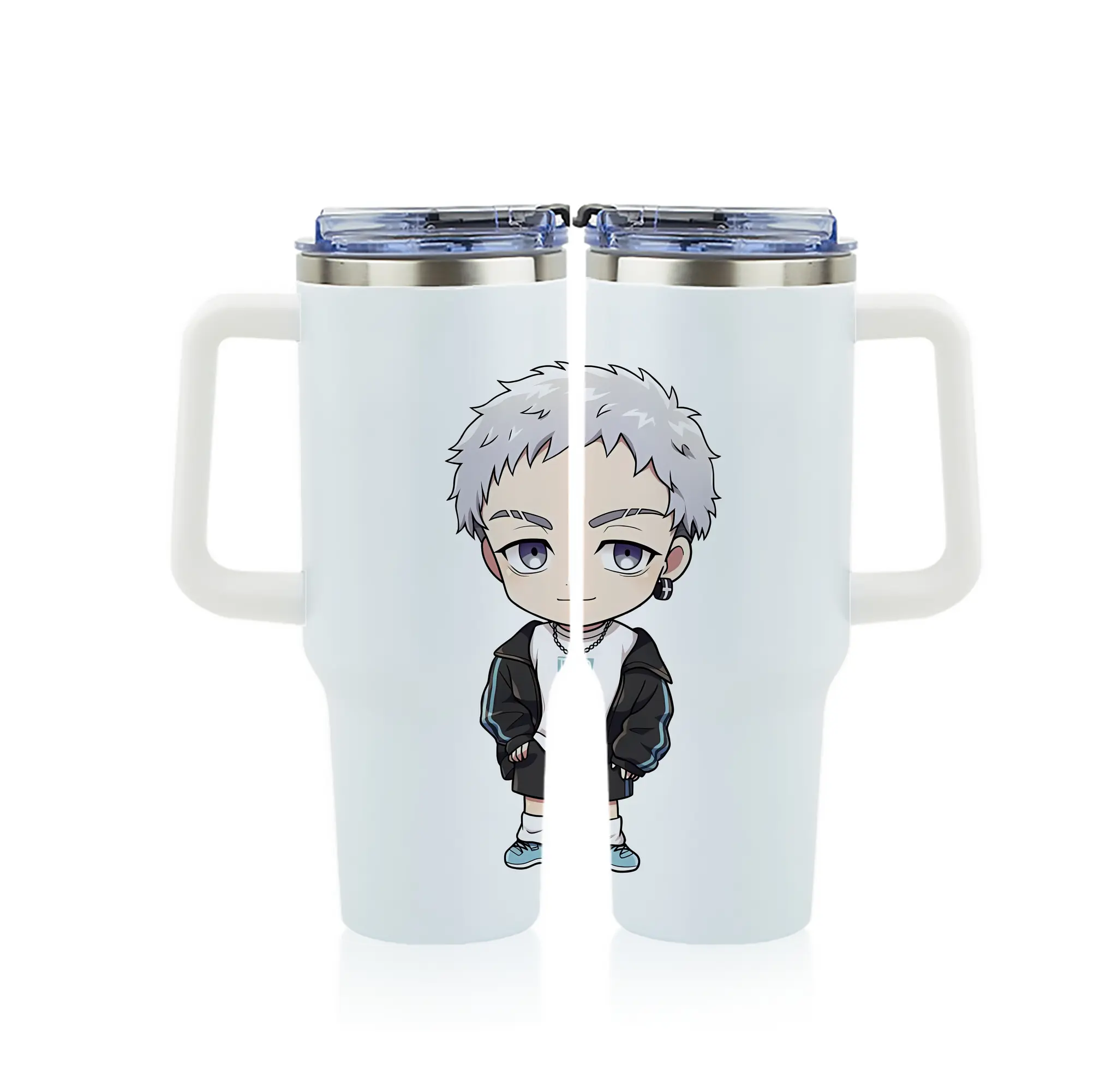 東京リベンジャーズ グッズ,三ツ谷隆 - 1200mL フルプリント車用タンブラー ・ 304ステンレス 内側 ・ 201ステンレス 外側 ・ 保温 保冷 ・ 通勤 ドライブ アウトドア用