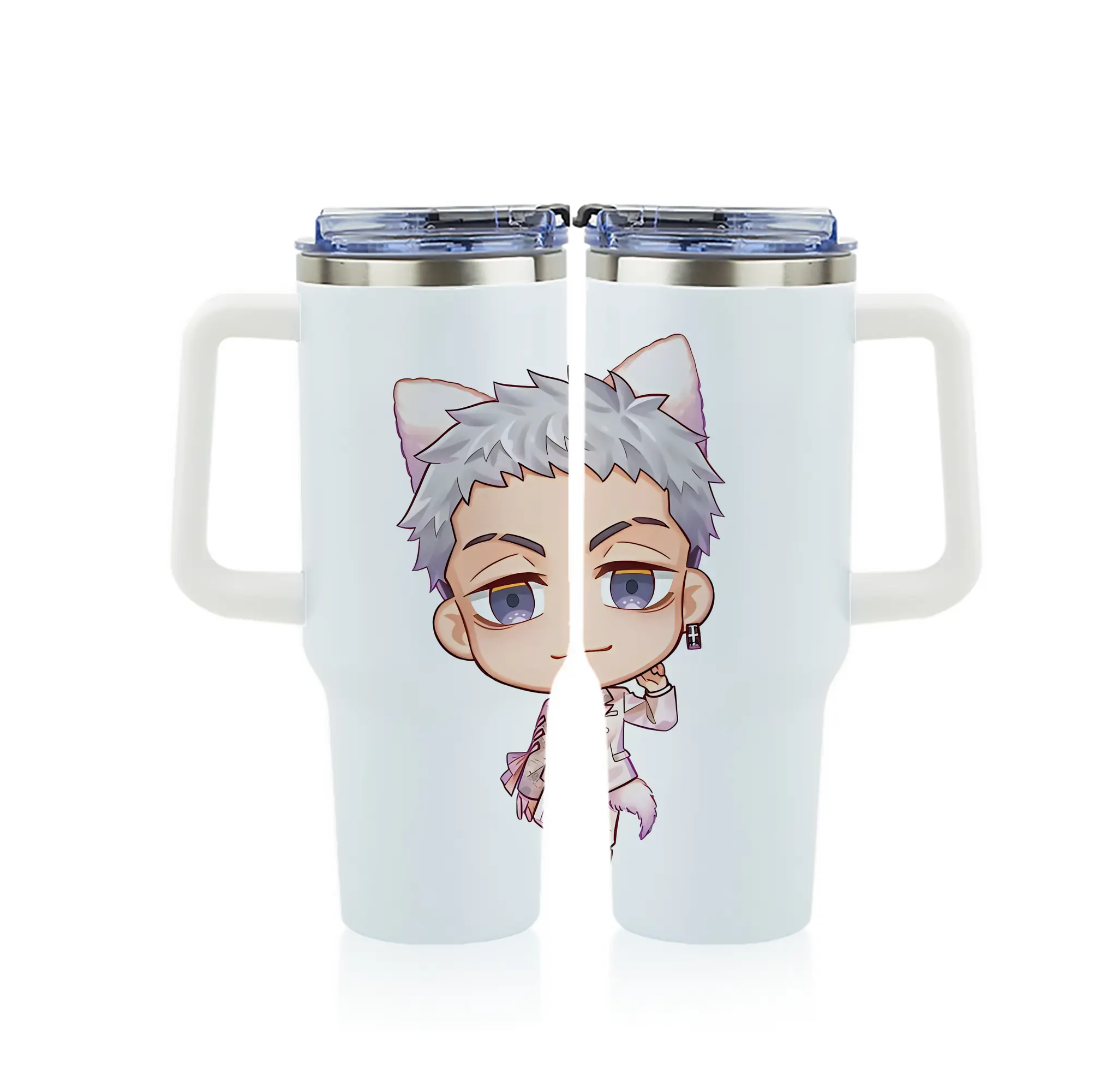 東京リベンジャーズ グッズ,三ツ谷隆 - 1200mL フルプリント車用タンブラー ・ 304ステンレス 内側 ・ 201ステンレス 外側 ・ 保温 保冷 ・ 通勤 ドライブ アウトドア用