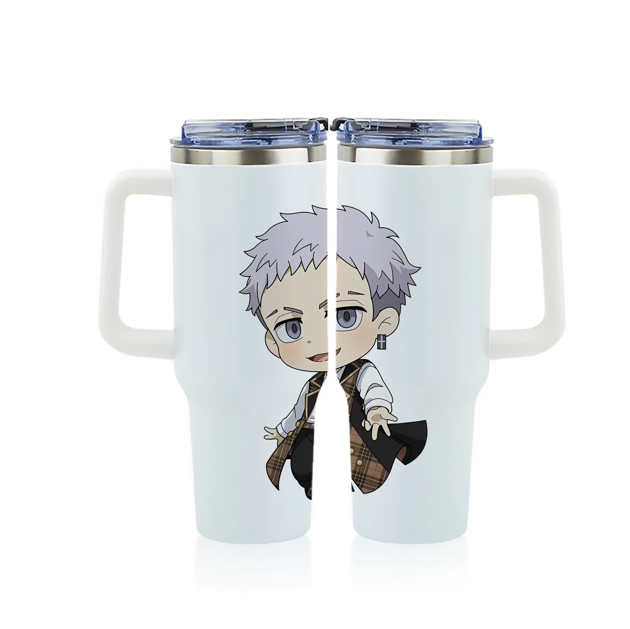 東京リベンジャーズ グッズ,三ツ谷隆 - 1200mL フルプリント車用タンブラー ・ 304ステンレス 内側 ・ 201ステンレス 外側 ・ 保温 保冷 ・ 通勤 ドライブ アウトドア用