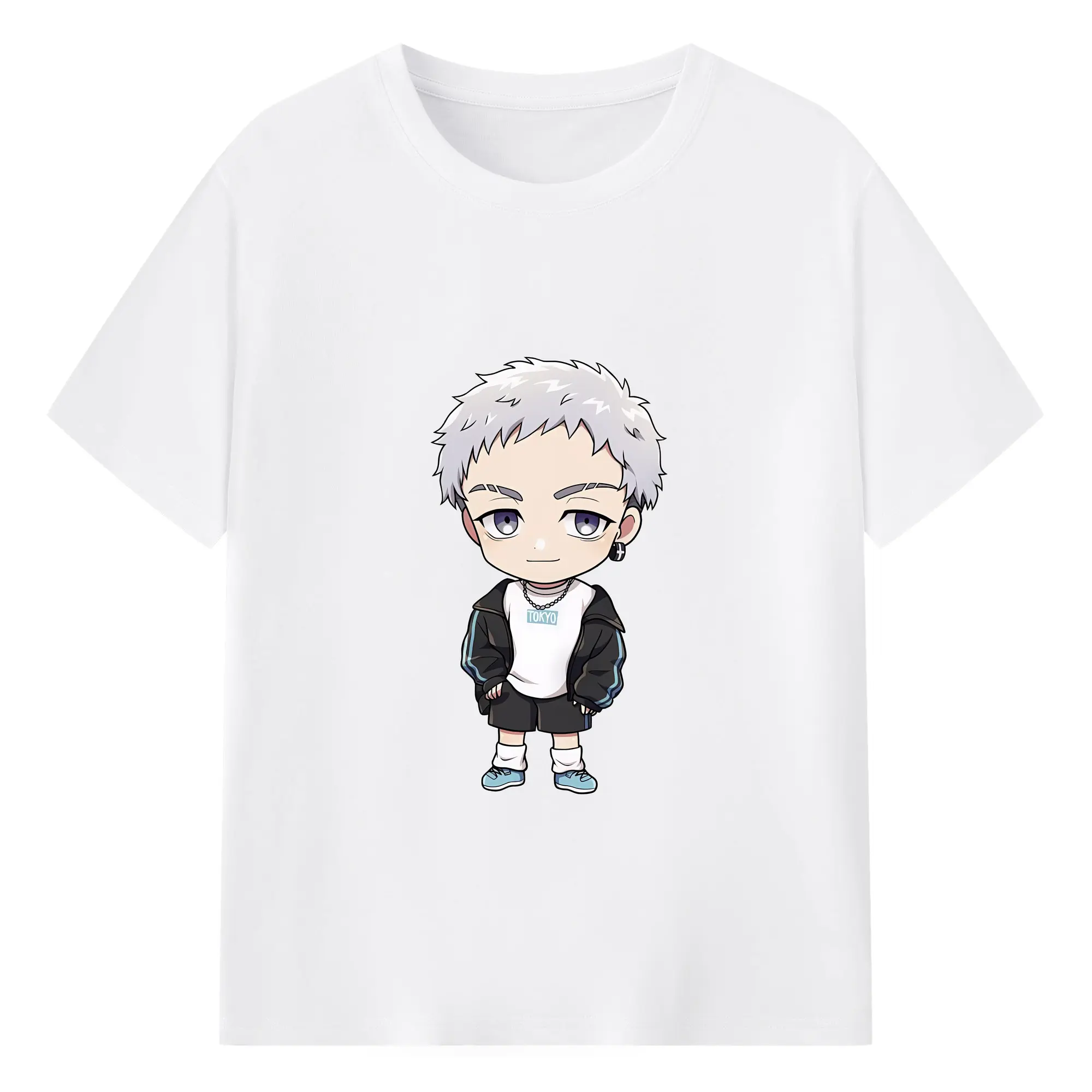 東京リベンジャーズ グッズ,三ツ谷隆 - 綿100％ 半袖Tシャツ ・ フロントプリント ・ 快適 通気性 ・ 日常使い 散歩 スポーツ用