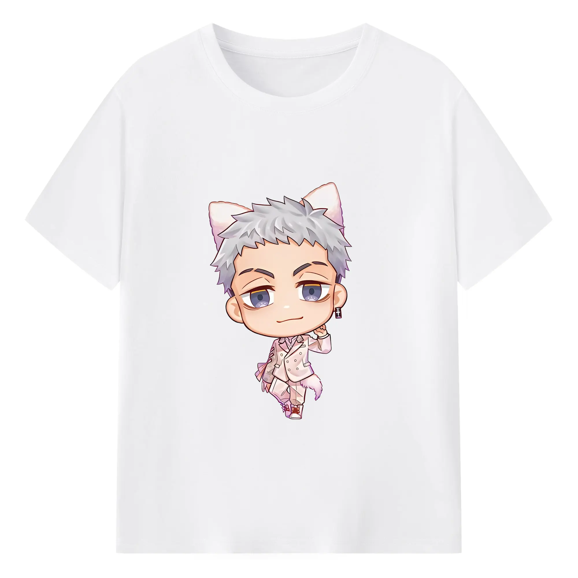 東京リベンジャーズ グッズ,三ツ谷隆 - 綿100％ 半袖Tシャツ ・ フロントプリント ・ 快適 通気性 ・ 日常使い 散歩 スポーツ用