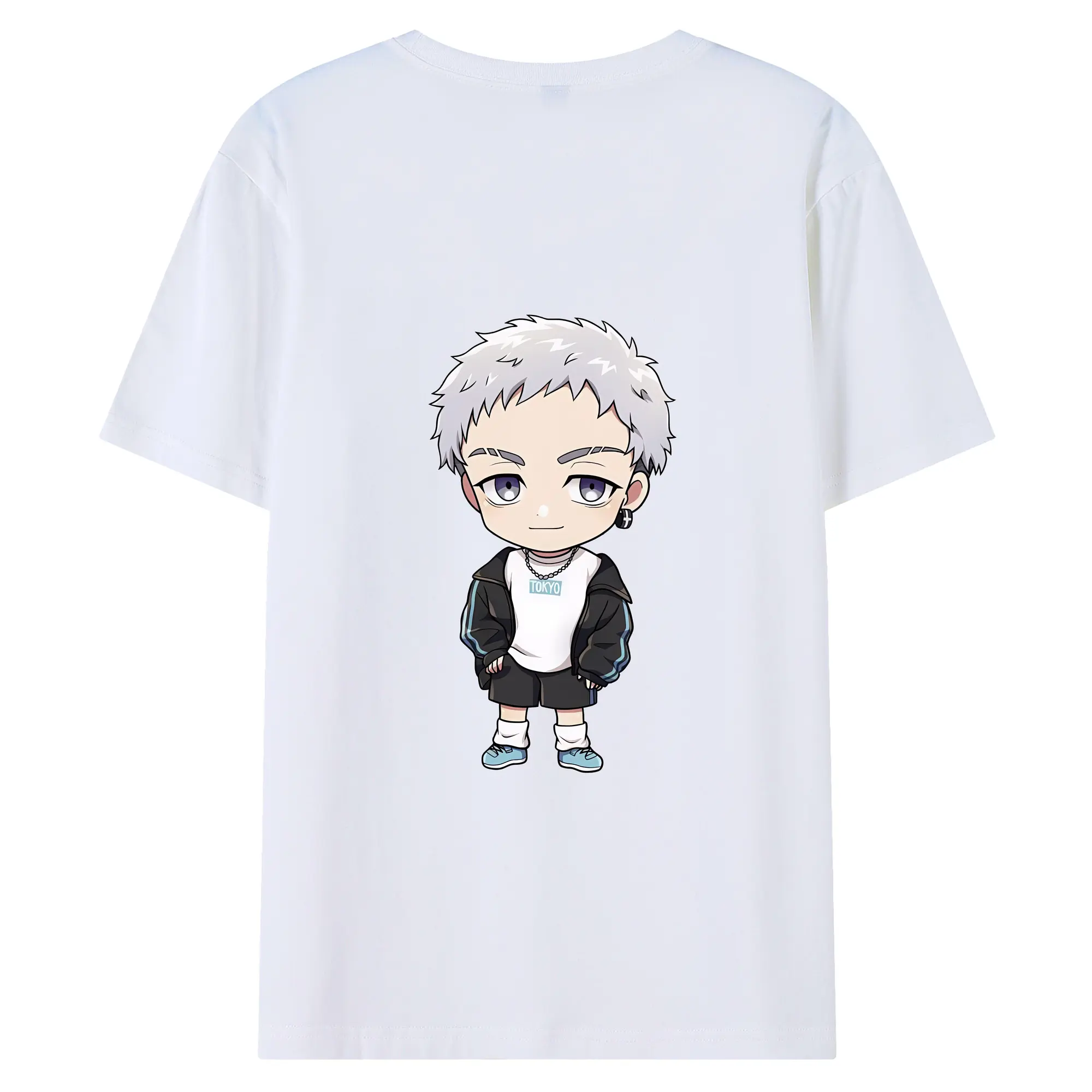 東京リベンジャーズ グッズ,三ツ谷隆 - 綿100％ 半袖Tシャツ ・ バックプリント ・ 快適 通気性 ・ 日常使い 散歩 スポーツ用