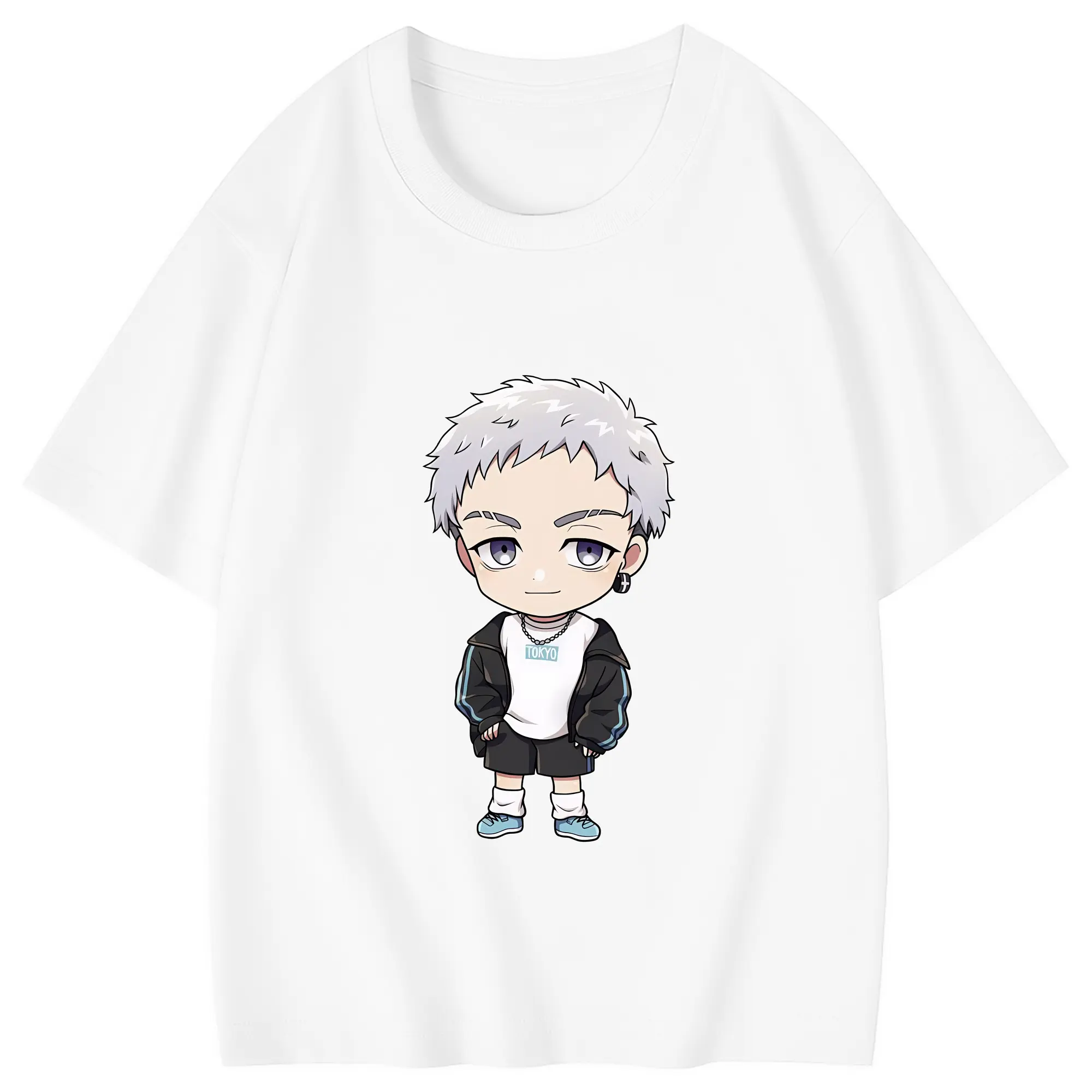 東京リベンジャーズ グッズ,三ツ谷隆 - 綿100％ キッズTシャツ ・ フロントプリント ・ 快適 通気性 ・ スポーツ カジュアル 散歩用