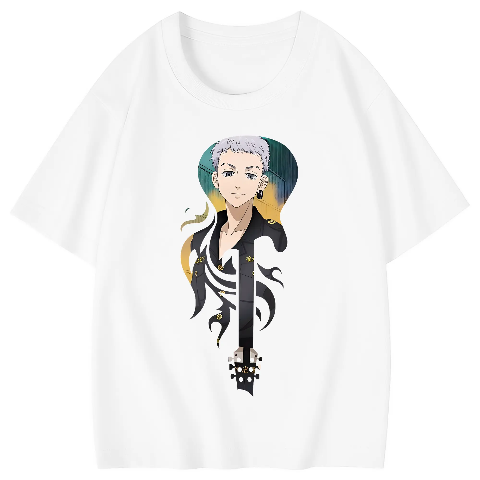 東京リベンジャーズ グッズ,三ツ谷隆 - 綿100％ キッズTシャツ ・ フロントプリント ・ 快適 通気性 ・ スポーツ カジュアル 散歩用