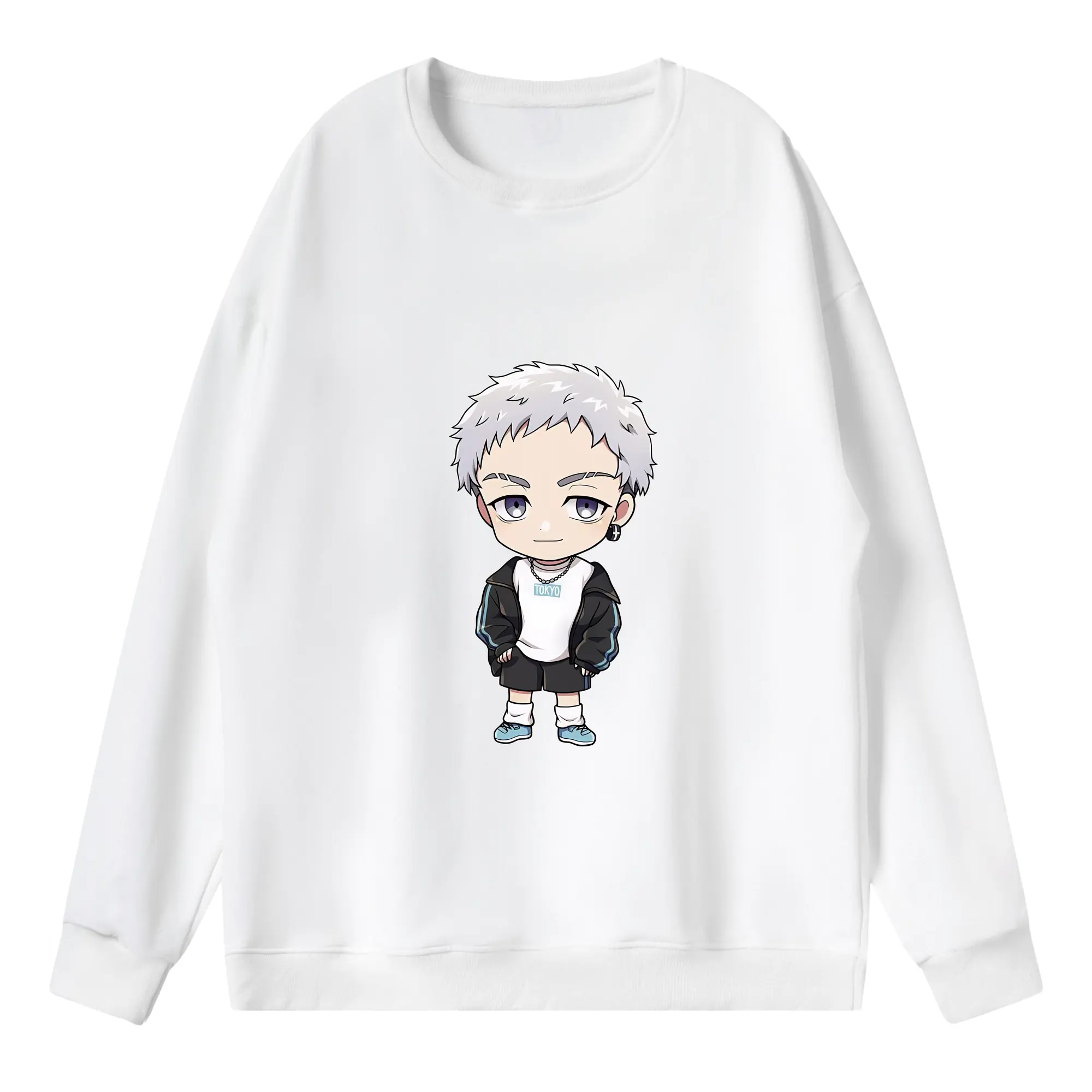 東京リベンジャーズ グッズ,三ツ谷隆 - 薄手 クルーネック スウェット 裏毛260g · ポリエステル 春秋向け カジュアル 男女兼用 · トレーナー デイリー スポーツ 散歩に最適