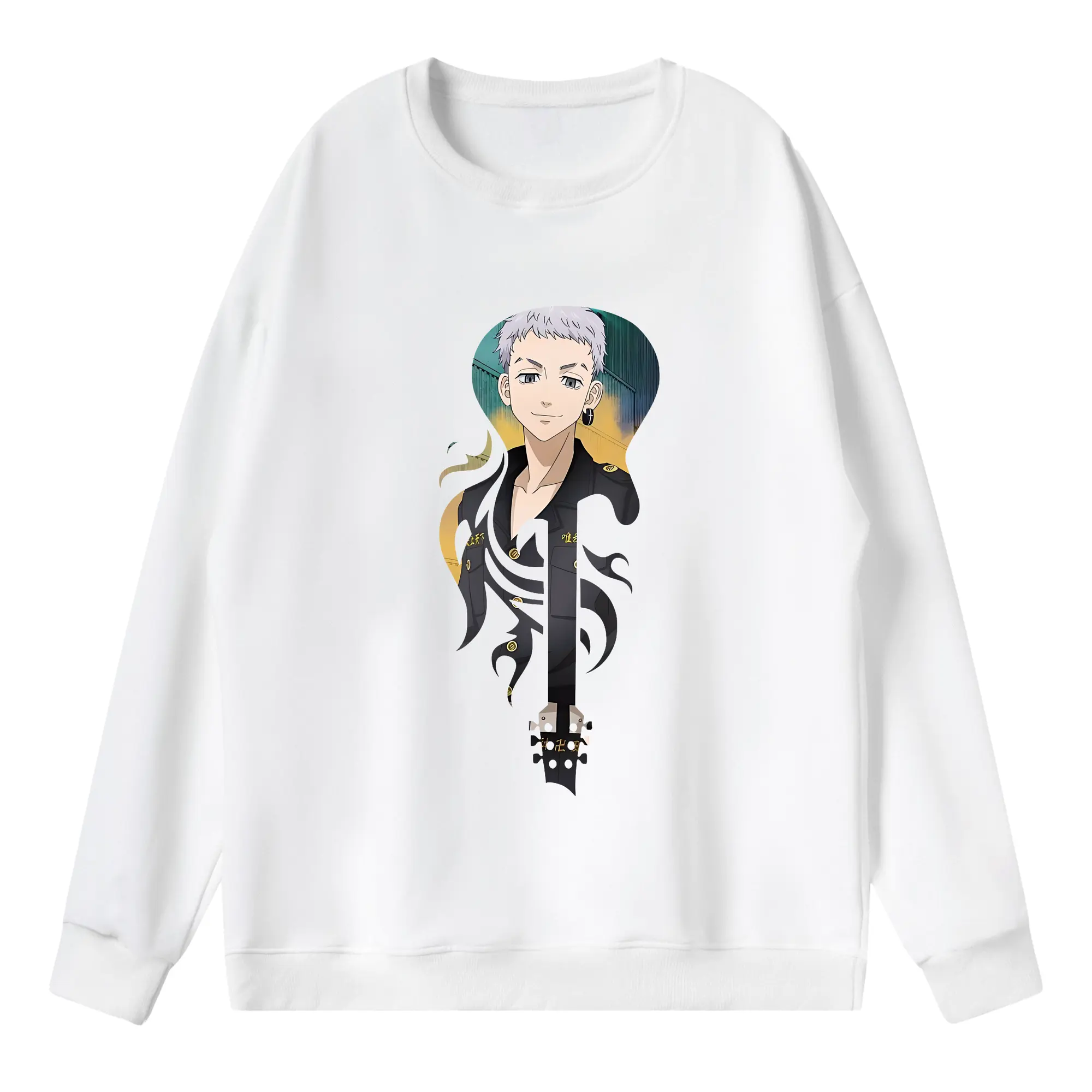 東京リベンジャーズ グッズ,三ツ谷隆 - 薄手 クルーネック スウェット 裏毛260g · ポリエステル 春秋向け カジュアル 男女兼用 · トレーナー デイリー スポーツ 散歩に最適