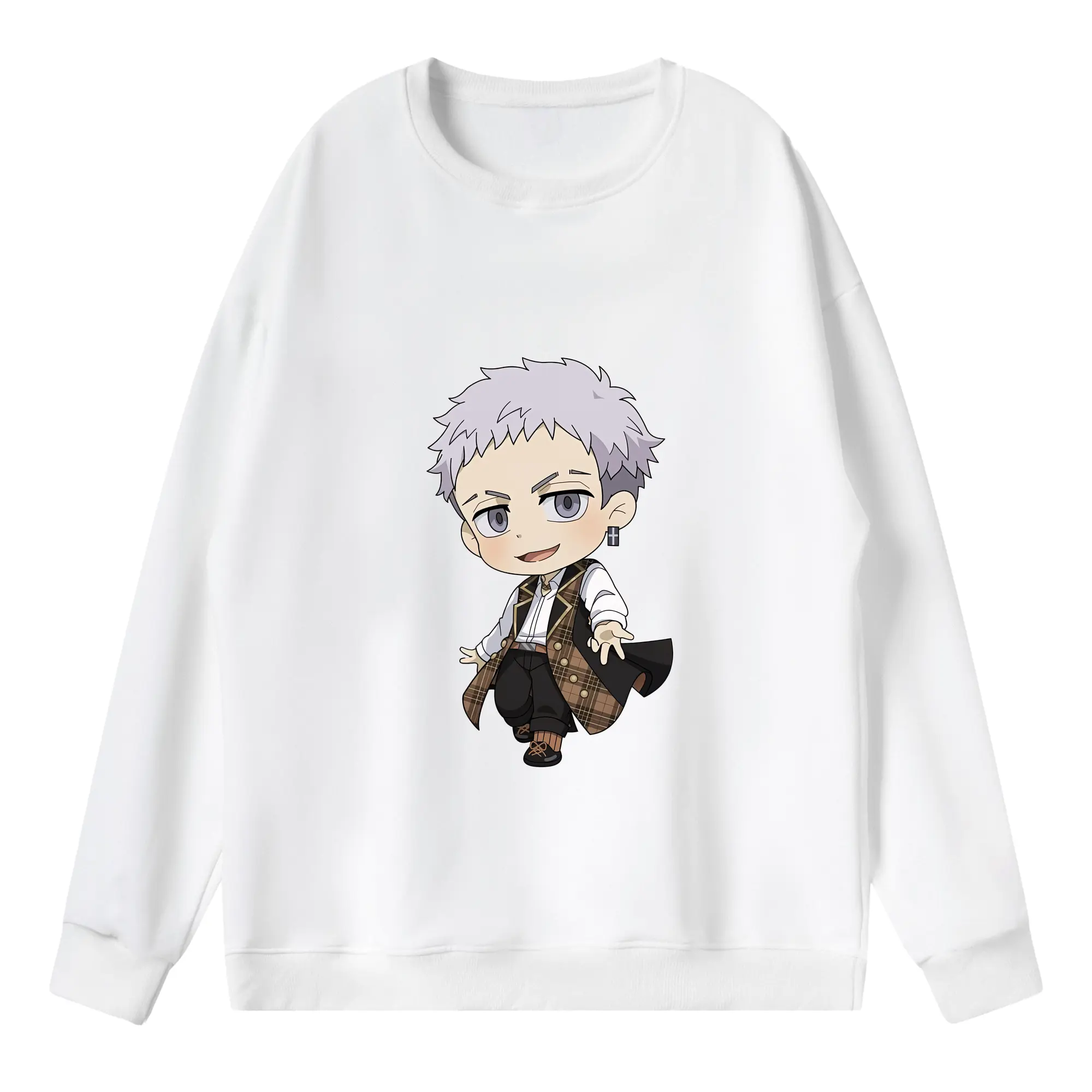 東京リベンジャーズ グッズ,三ツ谷隆 - 薄手 クルーネック スウェット 裏毛260g · ポリエステル 春秋向け カジュアル 男女兼用 · トレーナー デイリー スポーツ 散歩に最適