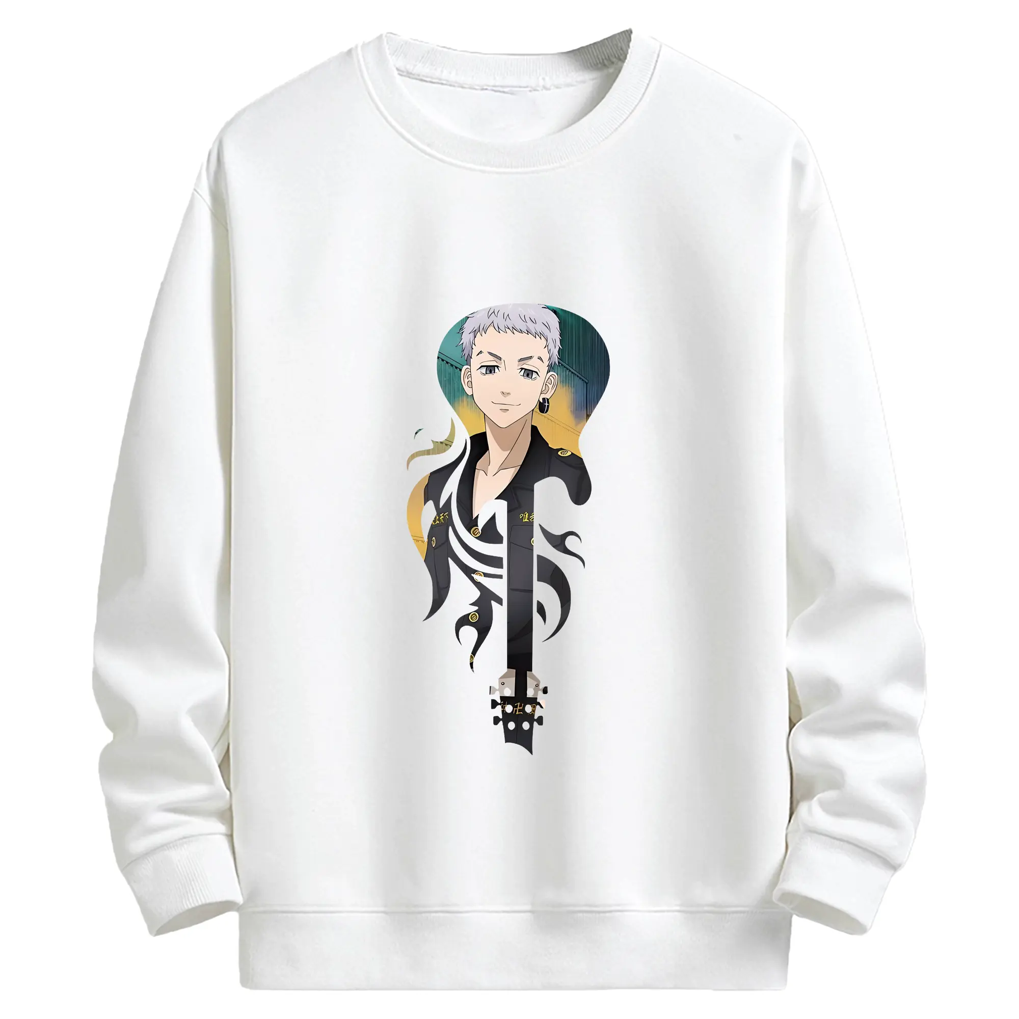 東京リベンジャーズ グッズ,三ツ谷隆 - キッズ クルーネックスウェットシャツ ・ フロントプリント ・ 綿80％ ポリエステル20％ ・ 快適 通学 スポーツ 日常使い お散歩用